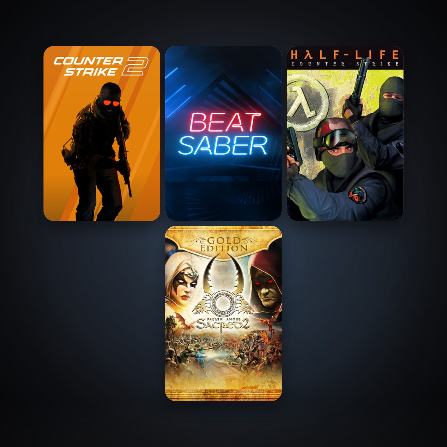 Counter-Strike + CS2 Prime, 6 games, Steam 10, clean — HabibiAccounts