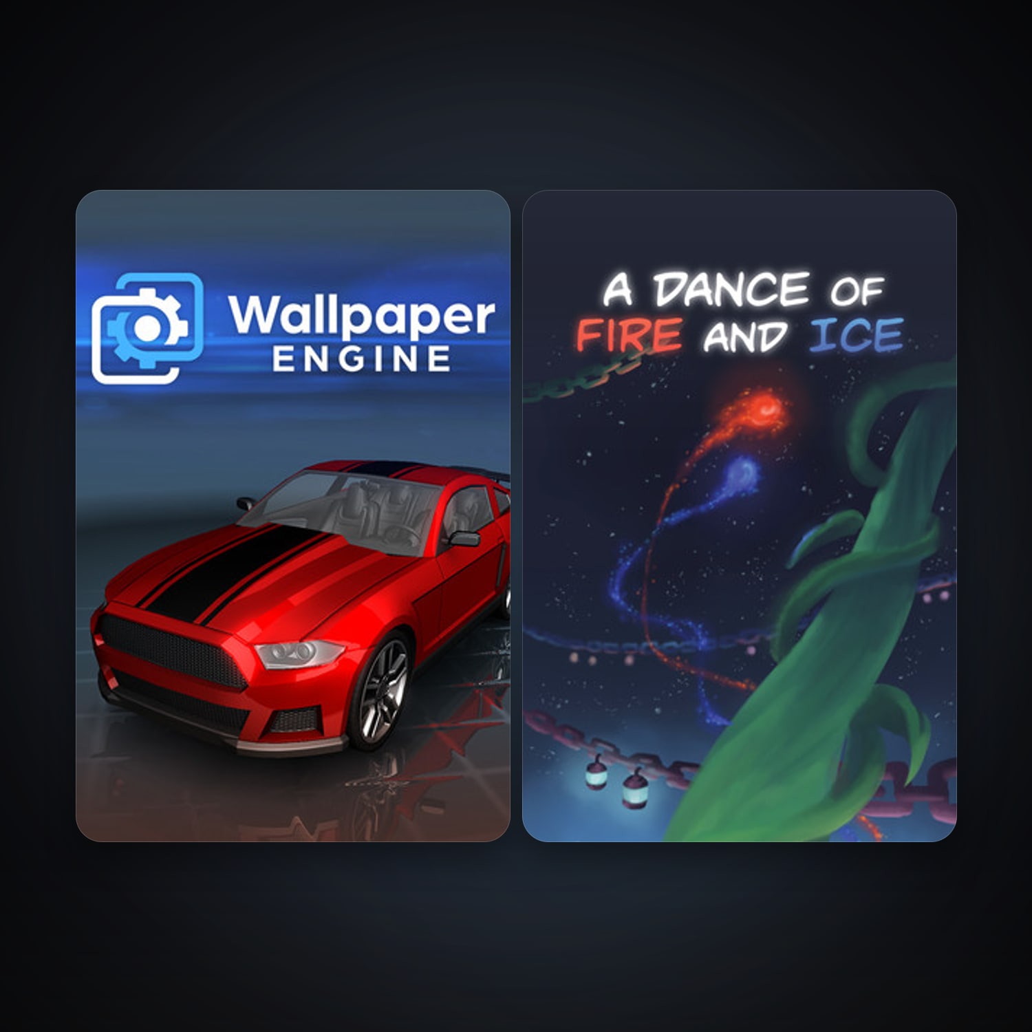 Wallpaper Engine + A Dance of Fire and Ice, 6 games, clean — HabibiAccounts