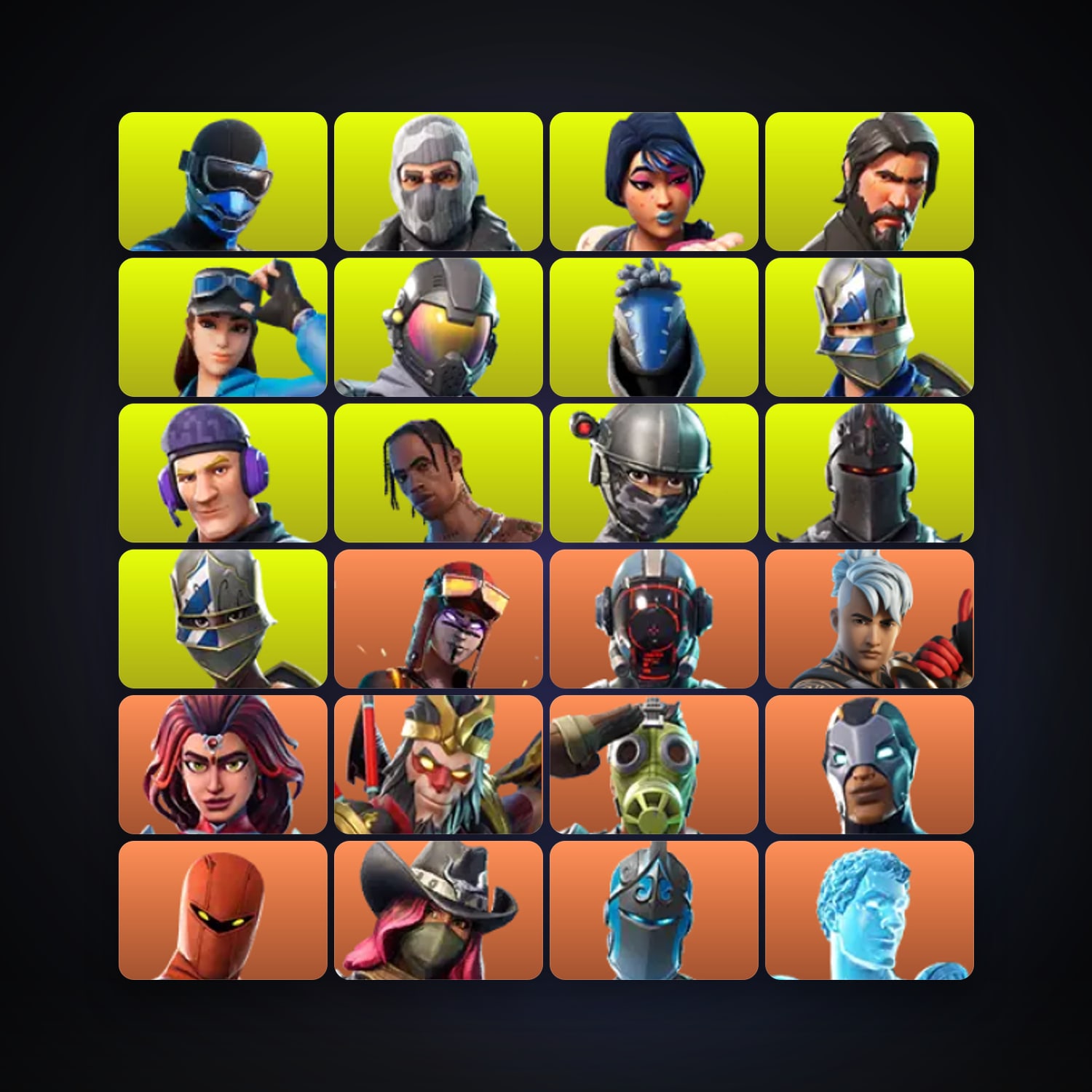 Fortnite locker — 92 skins — 350 V-Bucks — lvl 1065 — HabibiAccounts