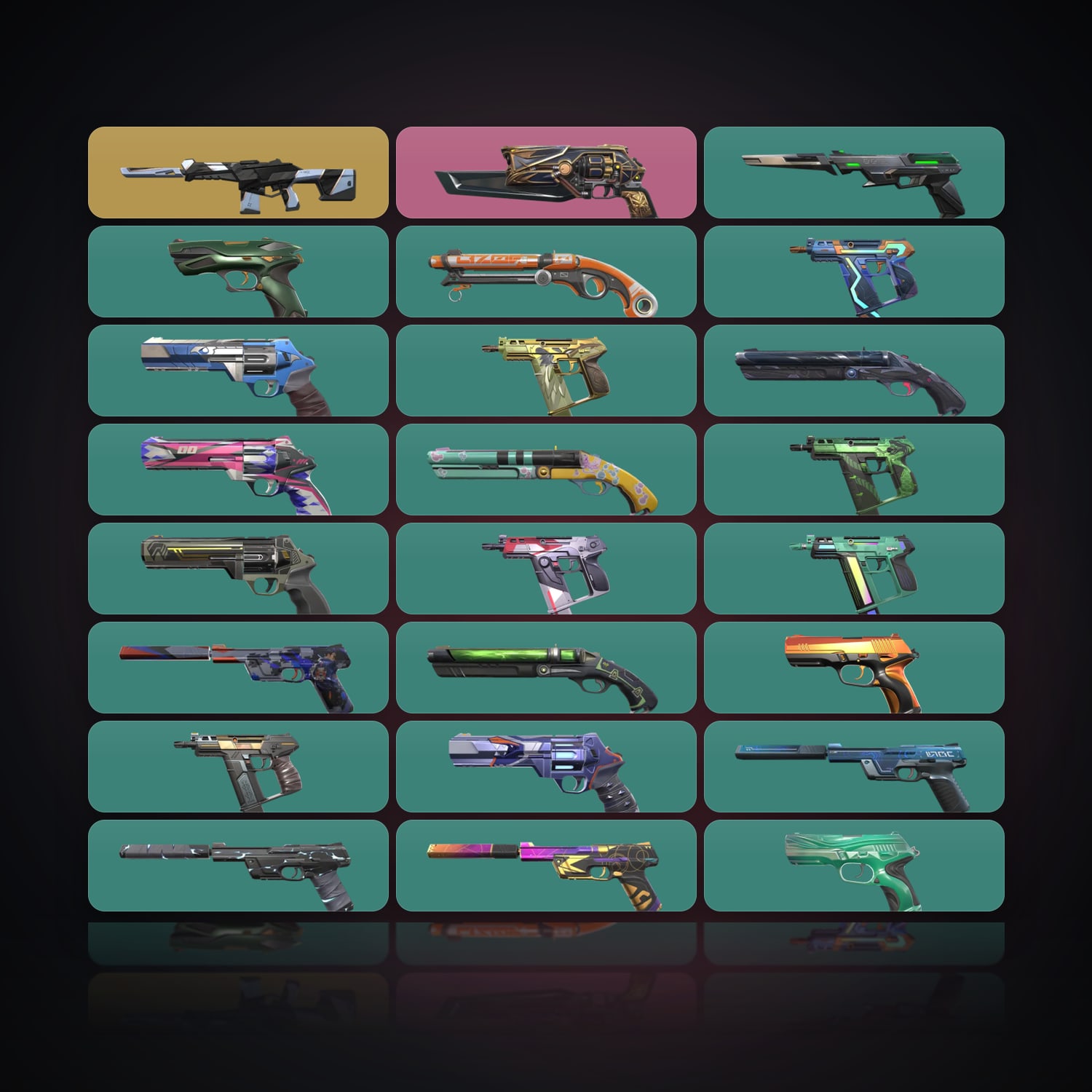 NA Gold 1 locker — 24 skins, lvl 223 — HabibiAccounts