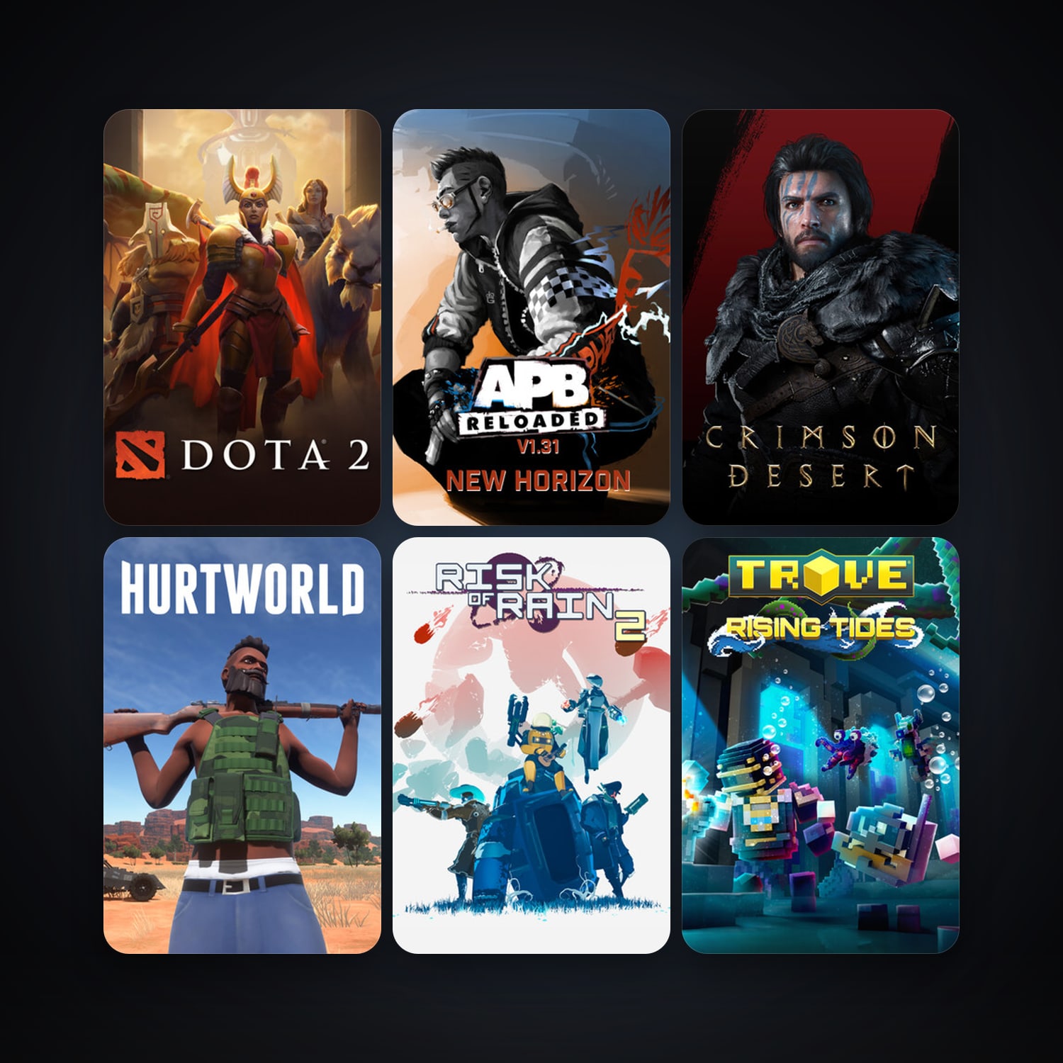 Dota 2 + Grand Theft Auto: Vice City, 24 games, Steam 10, clean — HabibiAccounts