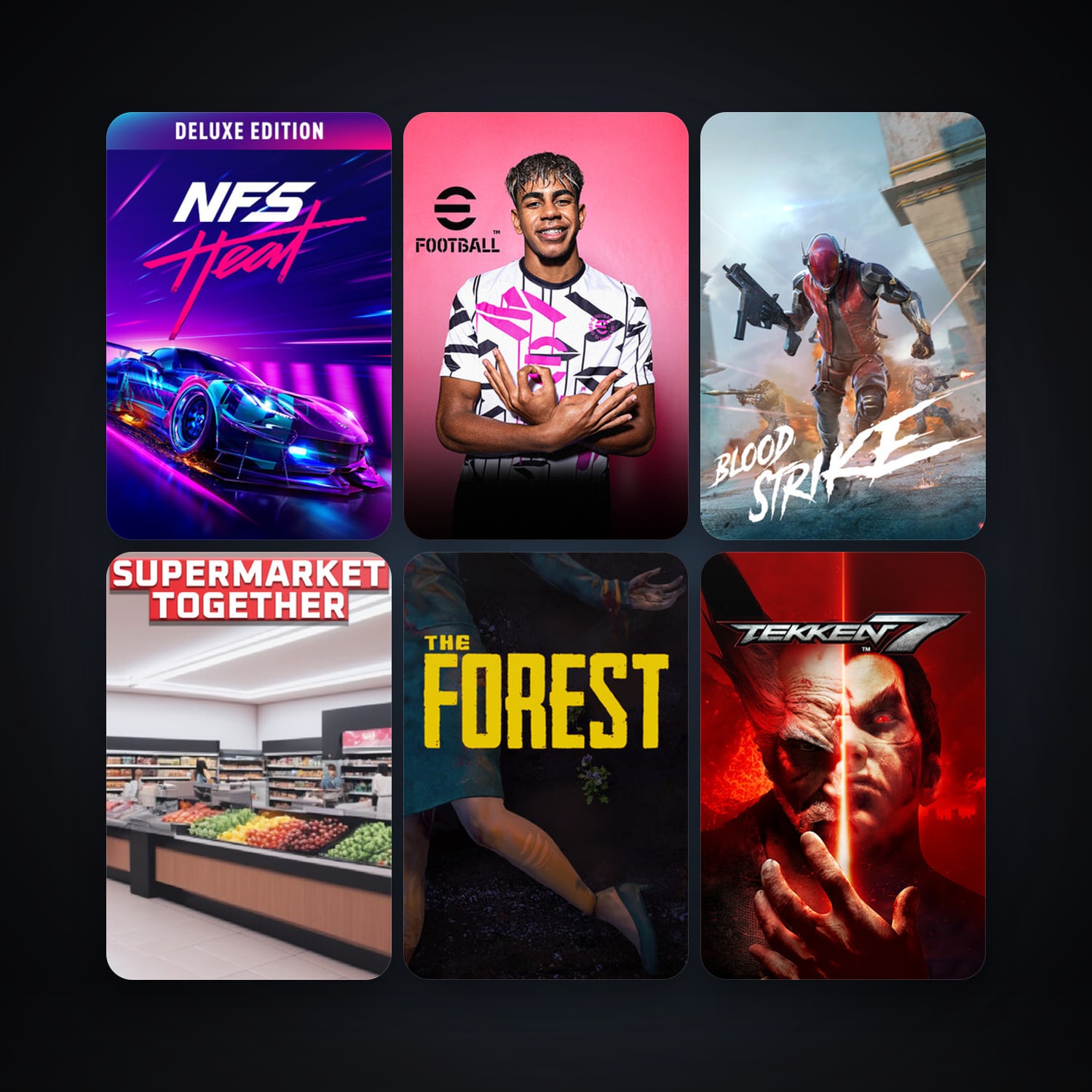 هالحساب ستيم فلين، The Forest وTEKKEN 7، 25 لعبة، صامد واضح — HabibiAccounts