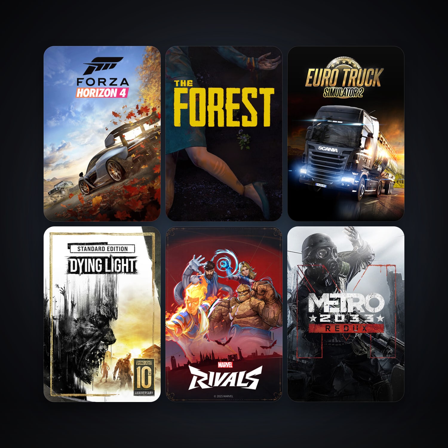 Euro Truck Simulator 2 + Dying Light, 11 games, clean — HabibiAccounts