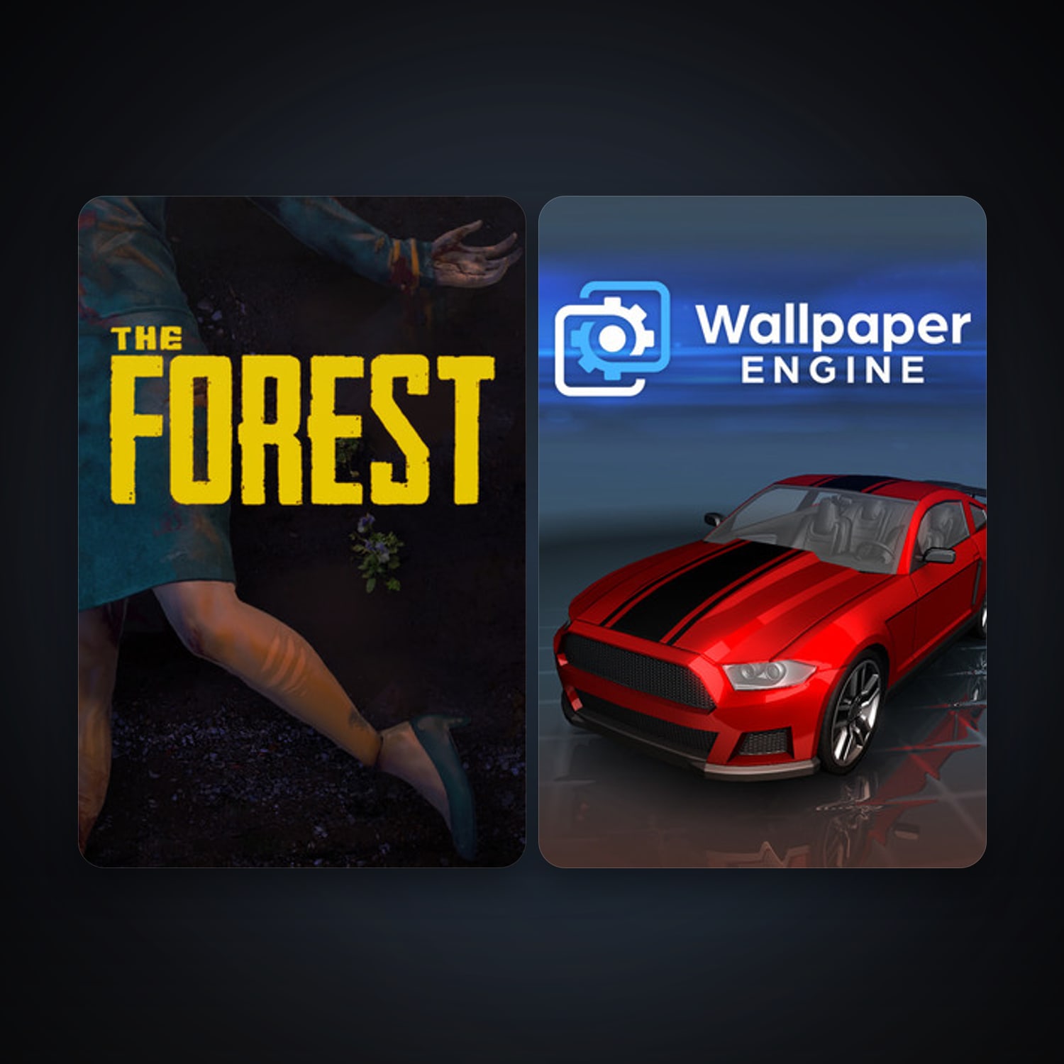 The Forest + Wallpaper Engine, 4 games, clean — HabibiAccounts