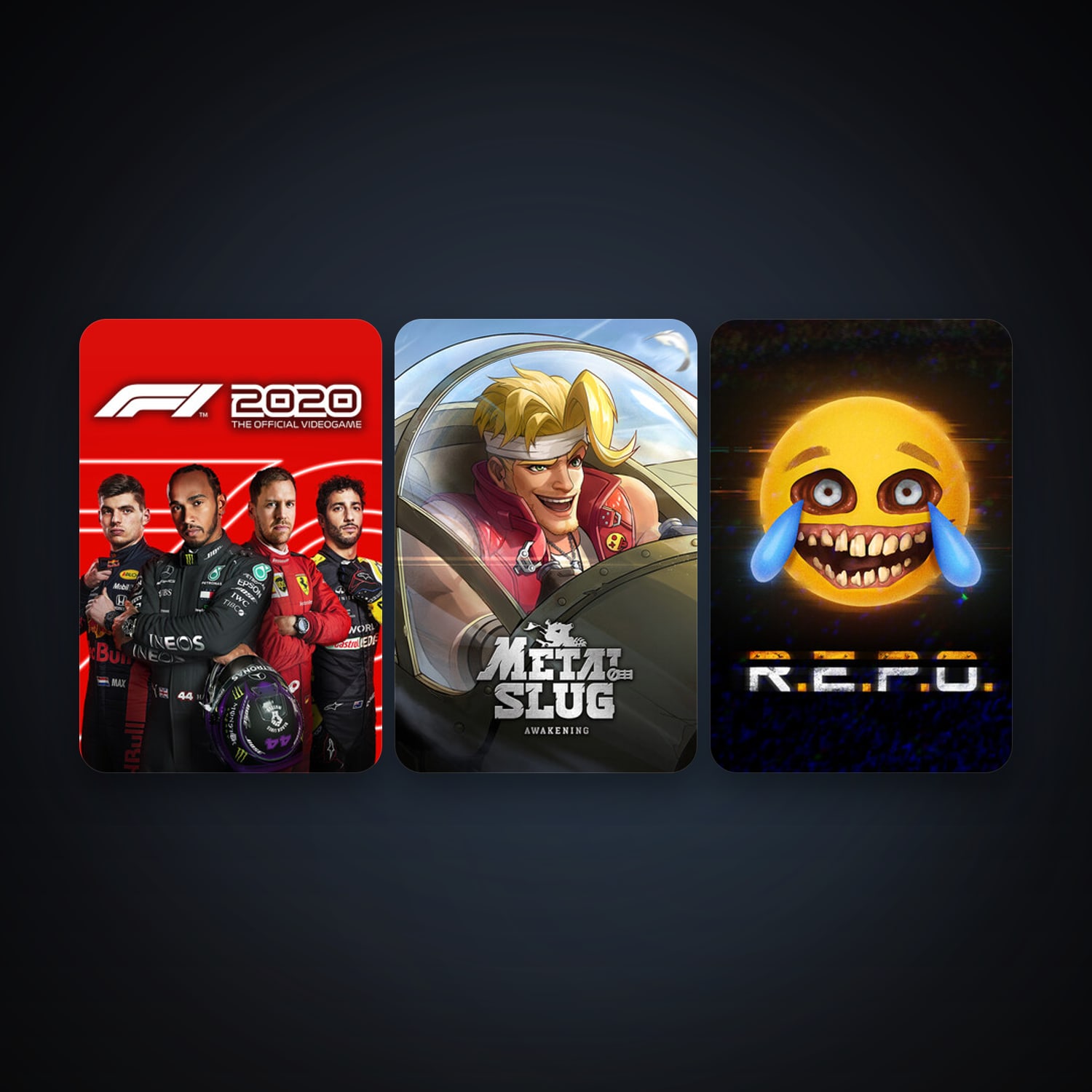 F1 2020 + Metal Slug: Awakening, 6 games, clean — HabibiAccounts