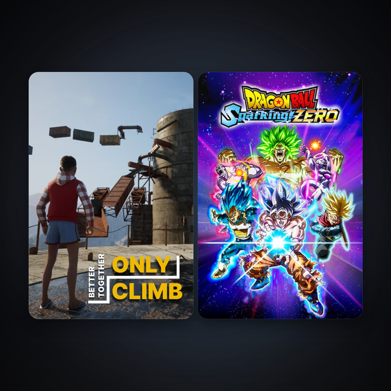 DRAGON BALL: Sparking! ZERO + Only Climb: Better Together, 3 games, clean — HabibiAccounts