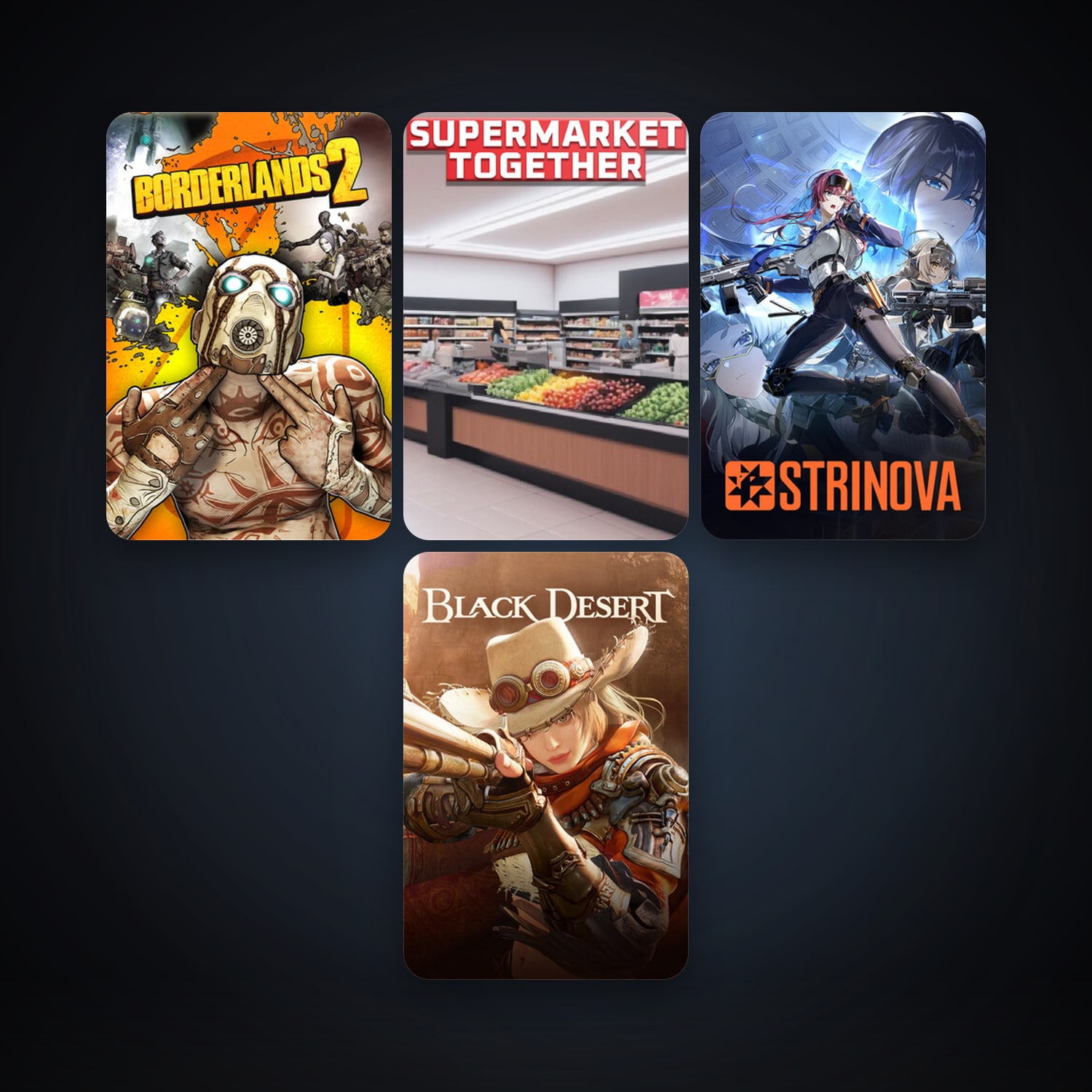 Borderlands 2 + Black Desert Online, 23 games, clean — HabibiAccounts