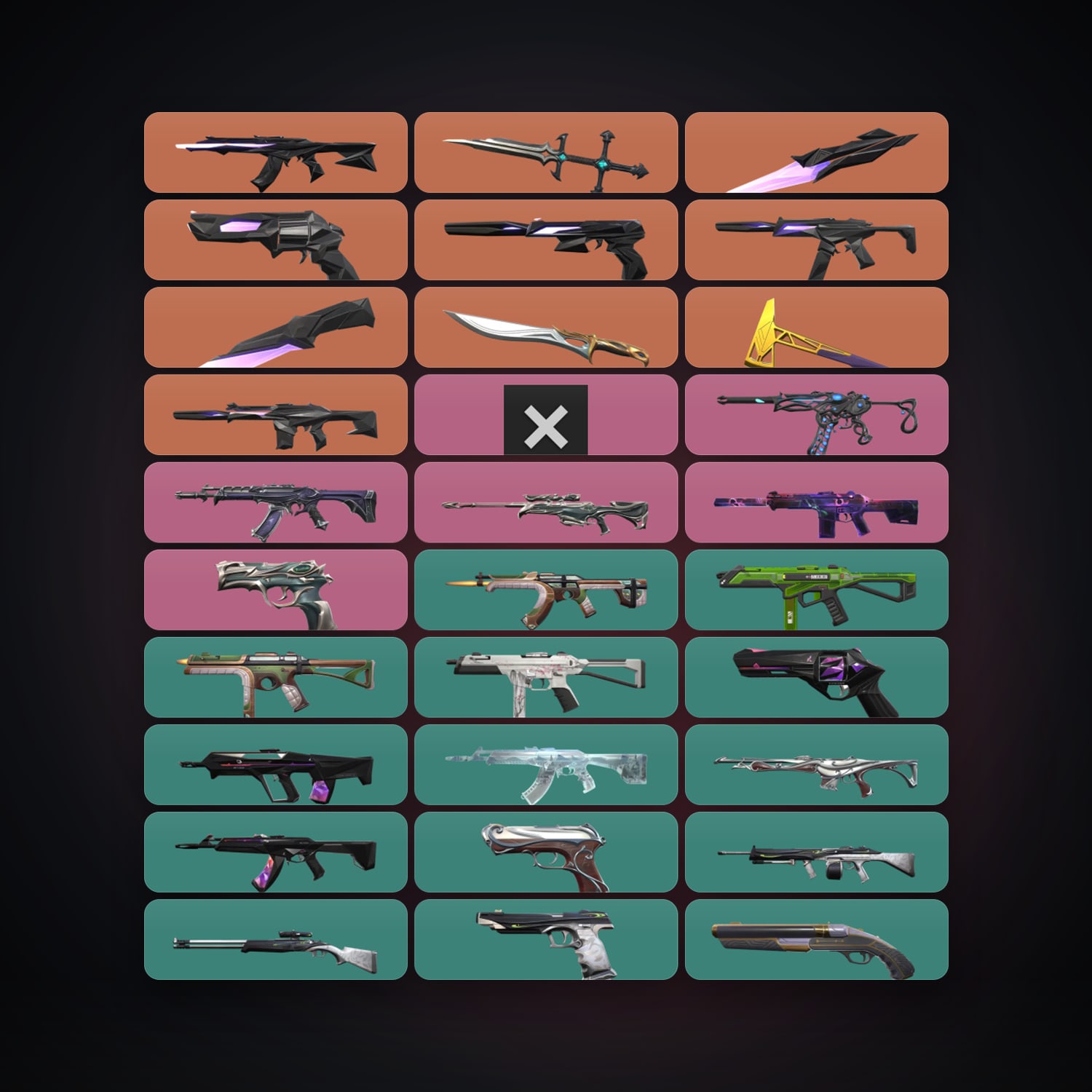 NA Bronze 3 locker — 5 knives, 48 skins, lvl 47 — HabibiAccounts