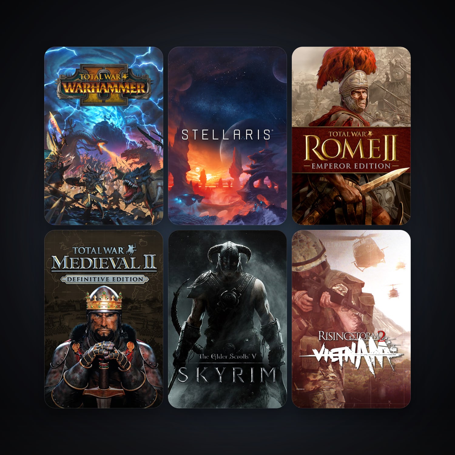 هالحساب ستيم فلين، Medieval II: Total War وThe Elder Scrolls V: Skyrim، 307 لعبة، لفل 13، صامد واضح — HabibiAccounts