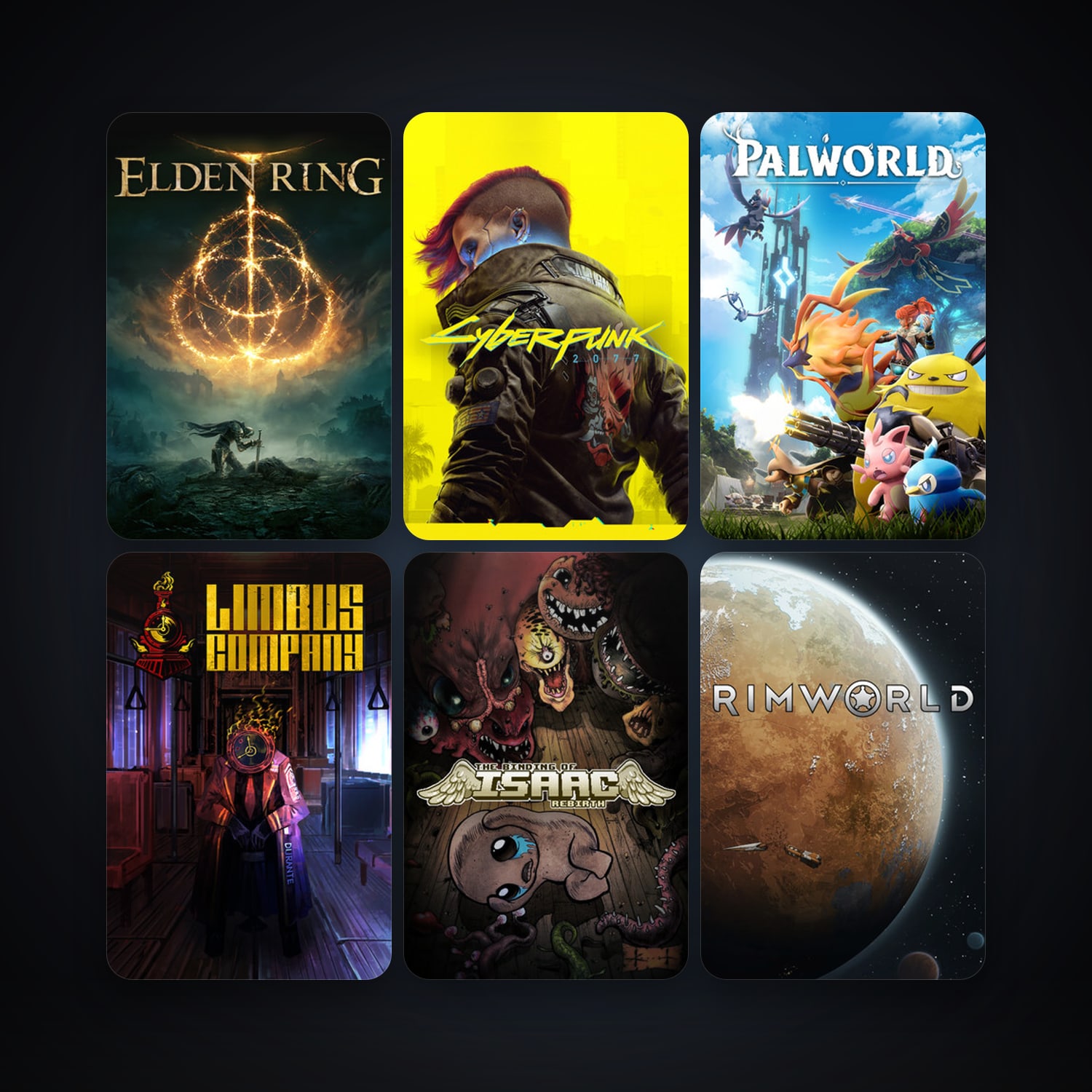 The Binding of Isaac: Rebirth + RimWorld, 75 games, clean — HabibiAccounts