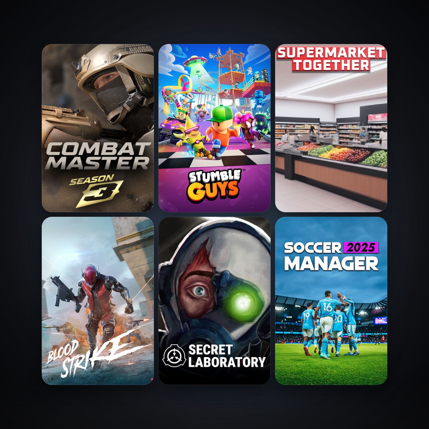 Steam account: SCP: Secret Laboratory + Stumble Guys, 14 games, clean — HabibiAccounts