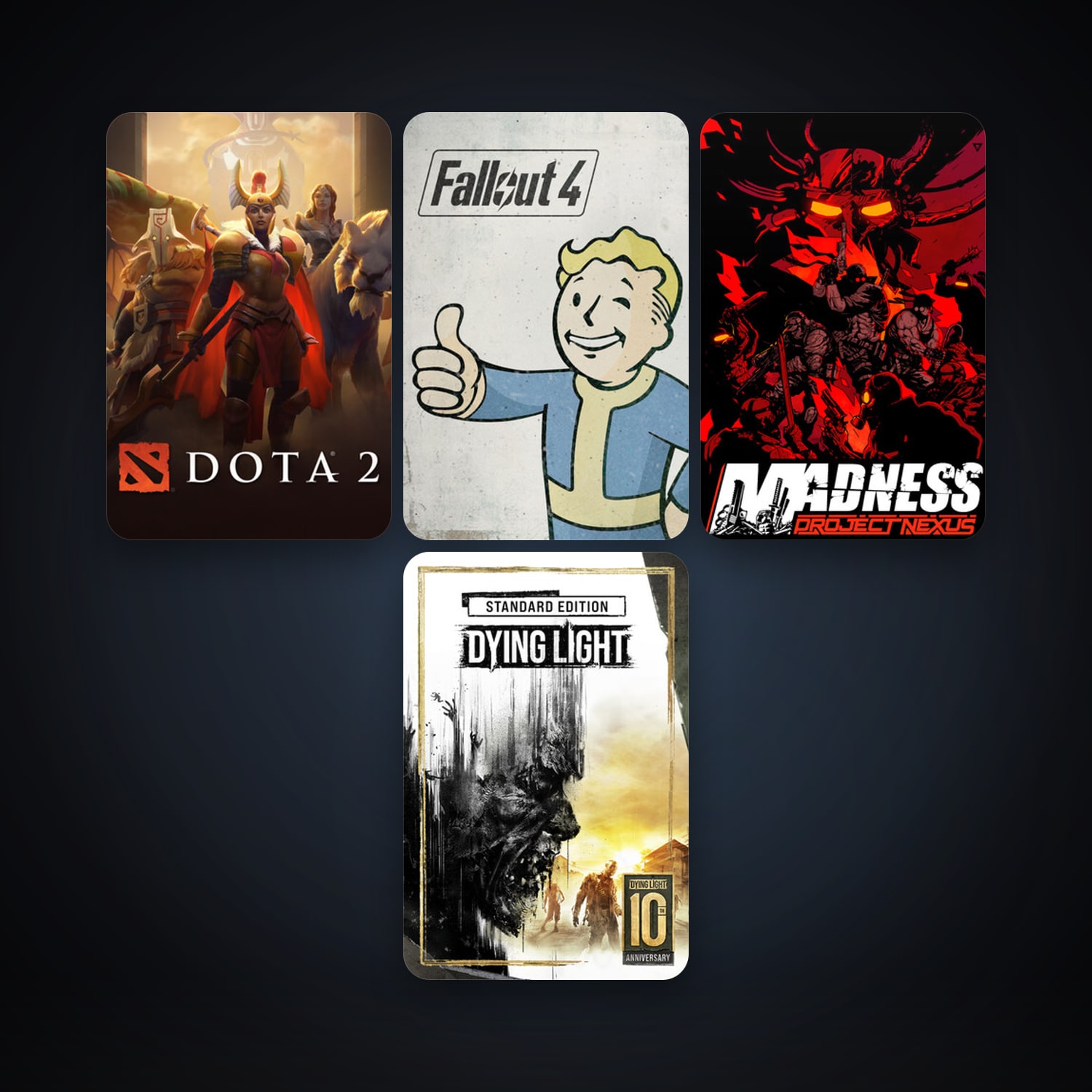 Dota 2 + Mad Max, 9 games, clean — HabibiAccounts