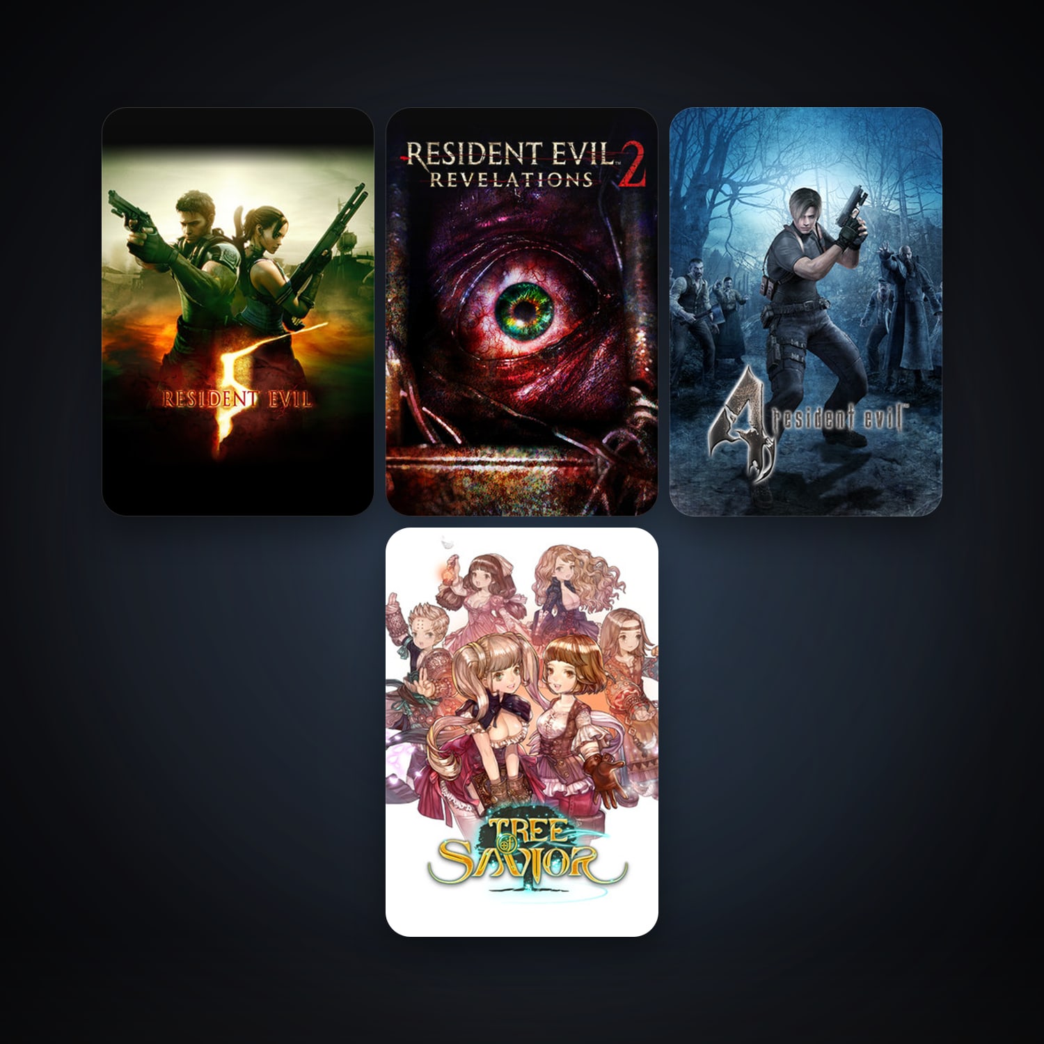 Resident Evil 5 + resident evil 4 (2005), 4 games, clean — HabibiAccounts