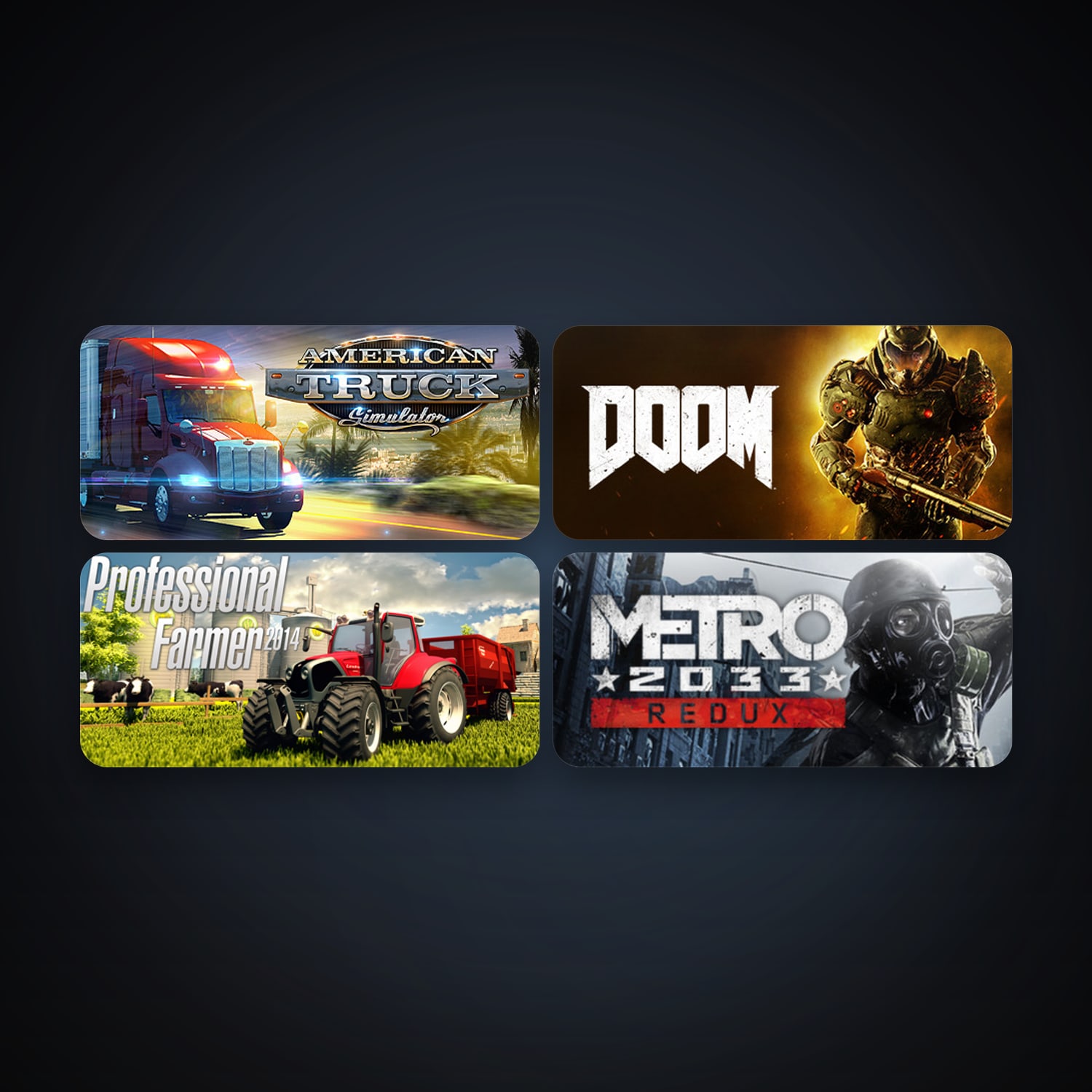 Professional Farmer 2014 + American Truck Simulator, 7 games, clean — HabibiAccounts