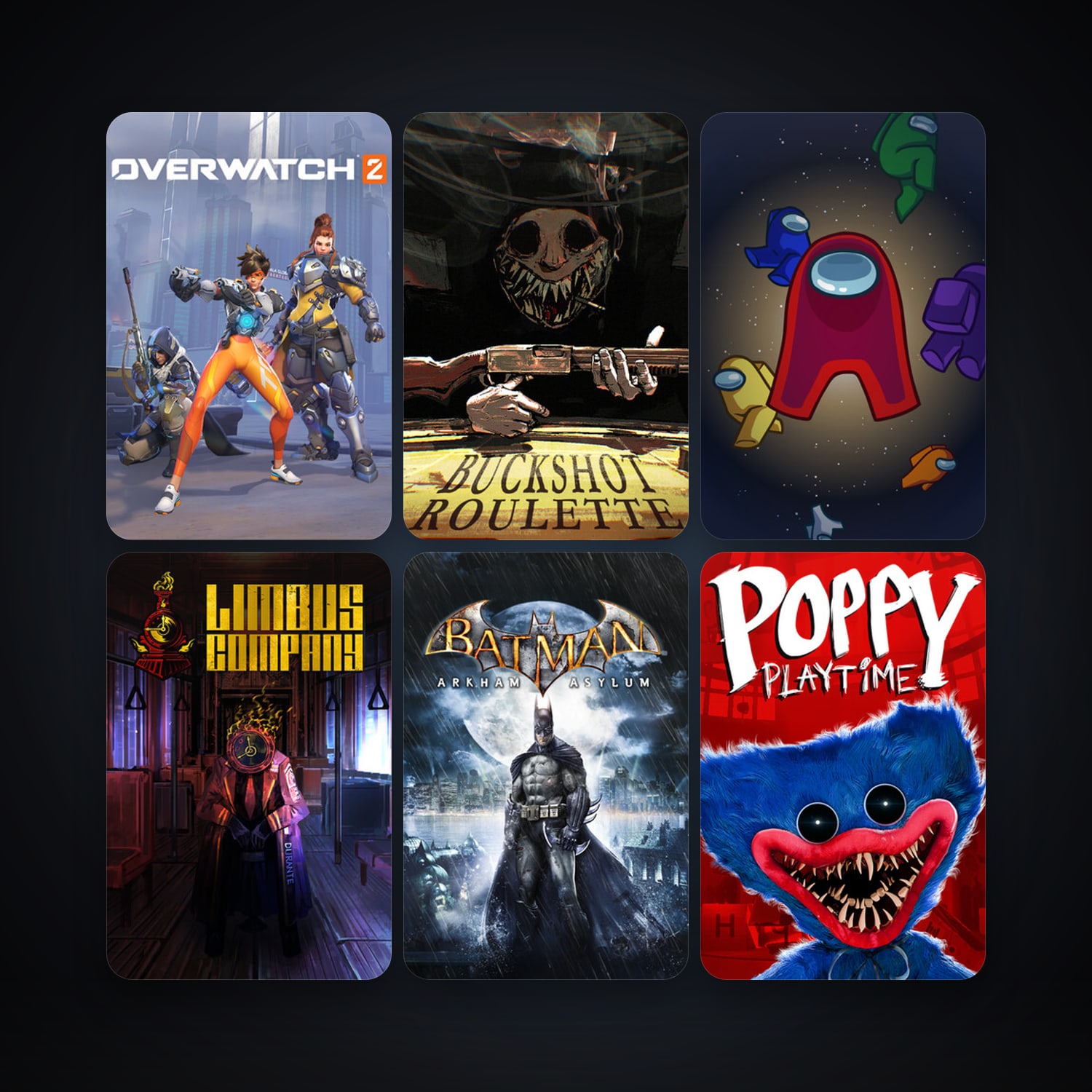 Batman: Arkham Asylum Game of the Year Edition + Among Us, 13 games, clean — HabibiAccounts