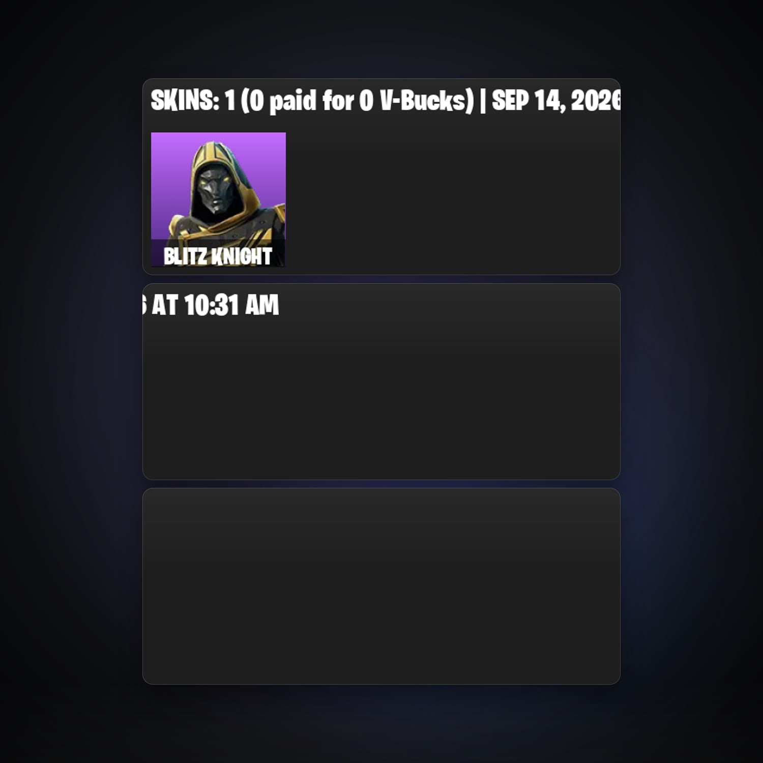 Fortnite locker — 1 skins — 100 V-Bucks — lvl 18 — HabibiAccounts