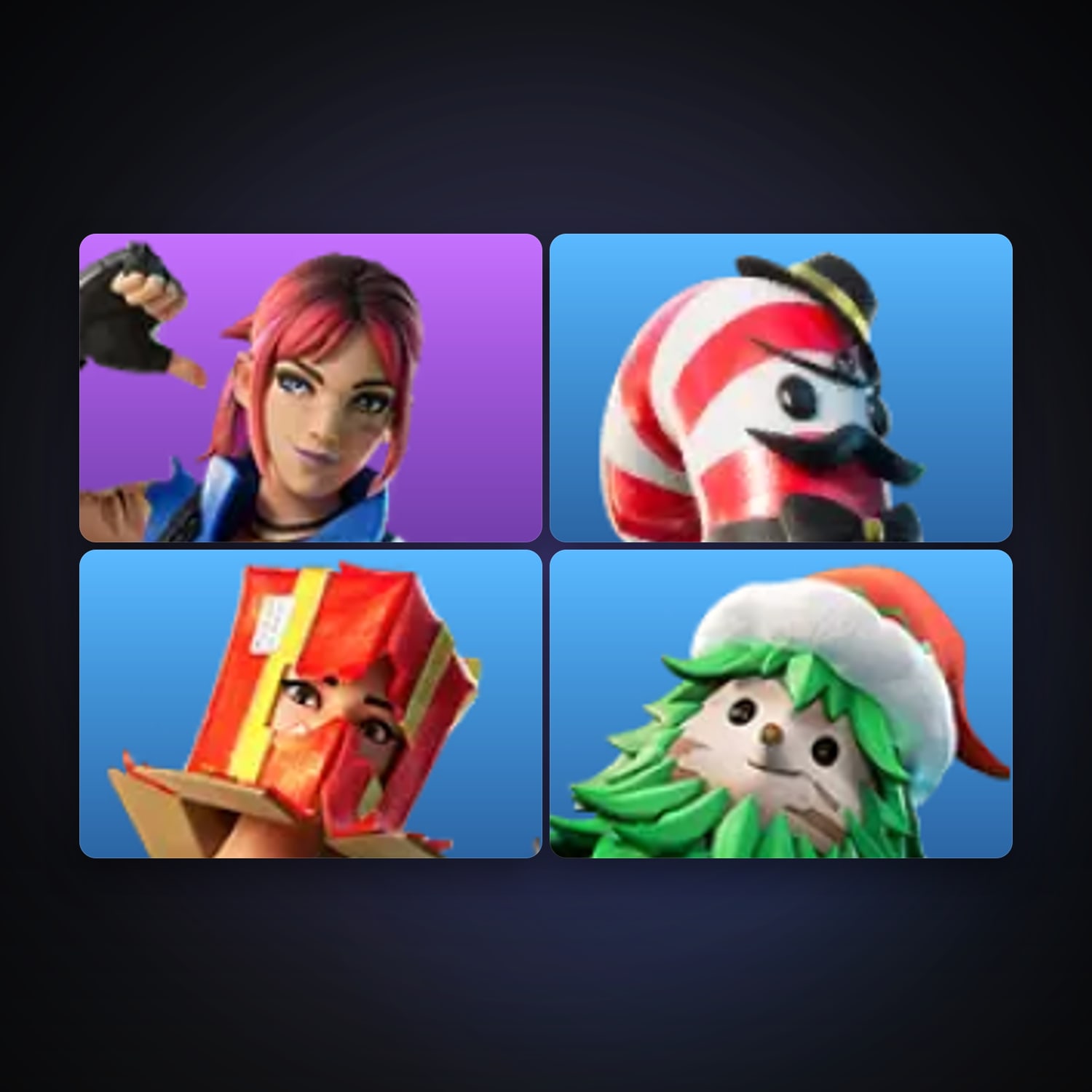 Fortnite locker — 4 skins — 200 V-Bucks — lvl 43 — HabibiAccounts