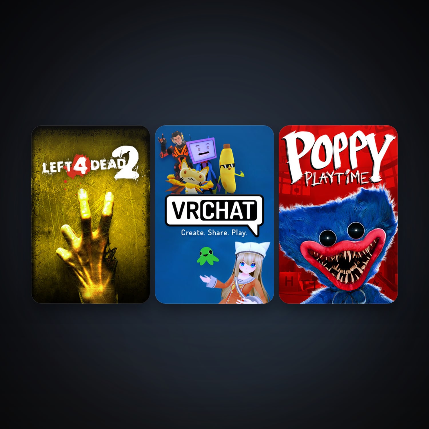 Left 4 Dead 2 + VRChat, 4 games, clean — HabibiAccounts