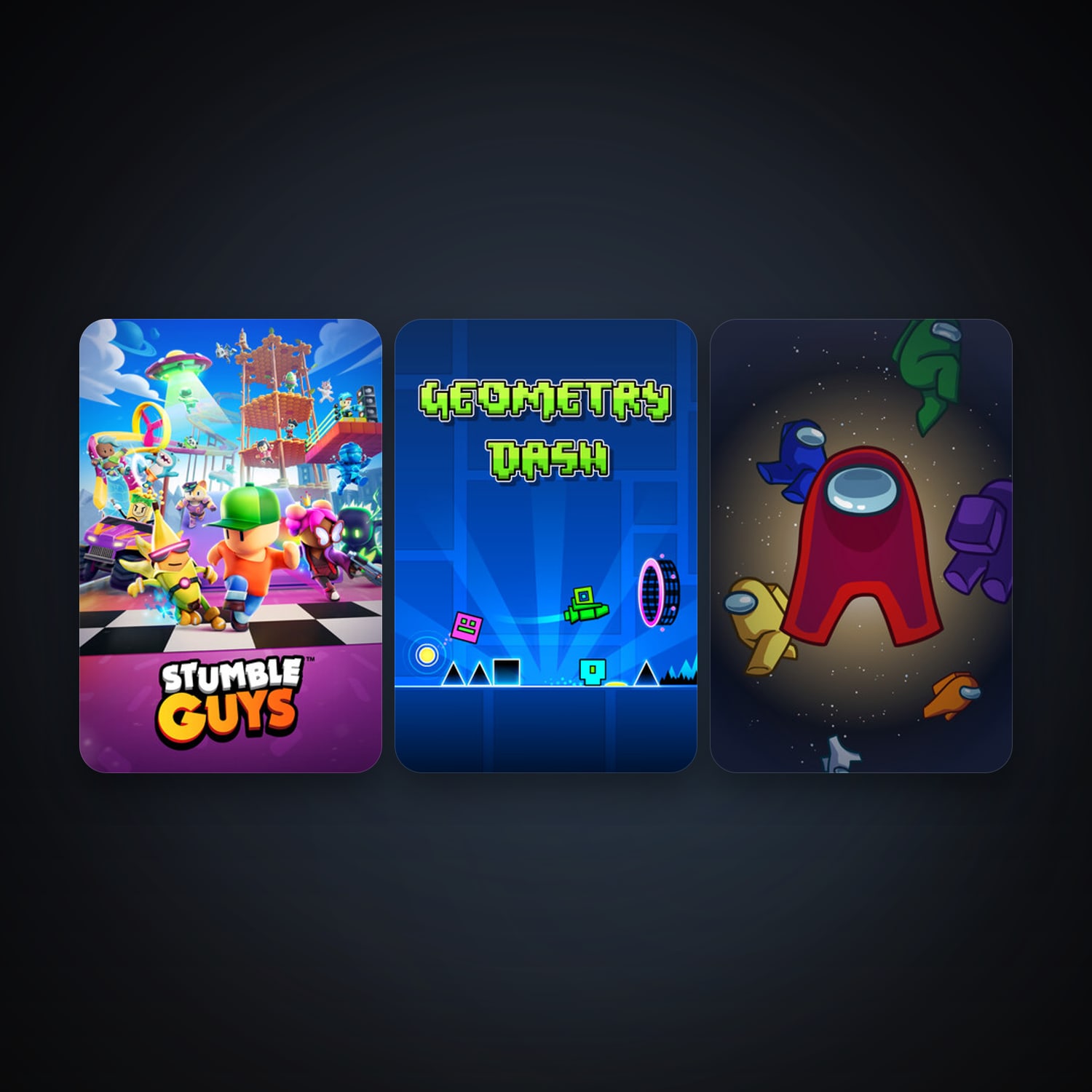 Geometry Dash + Among Us, 9 games, clean — HabibiAccounts
