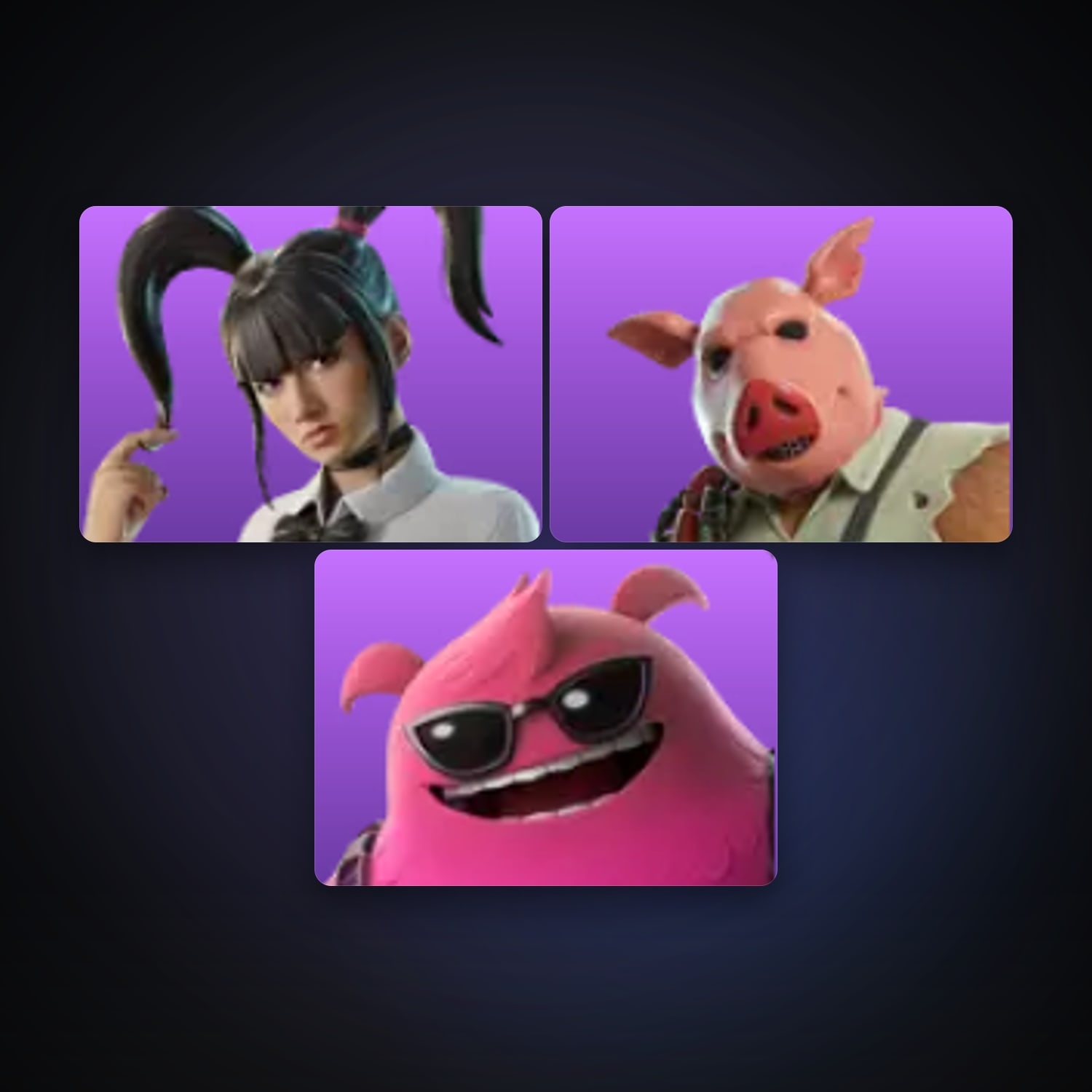 Fortnite locker — 3 skins — 300 V-Bucks — lvl 100 — HabibiAccounts