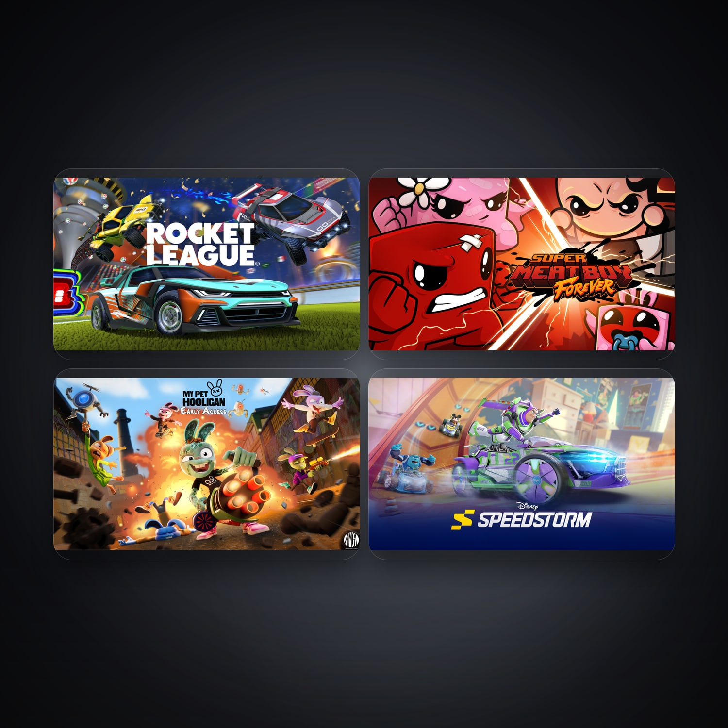 Rocket League & Super Meat Boy Forever | 4 Games — HabibiAccounts