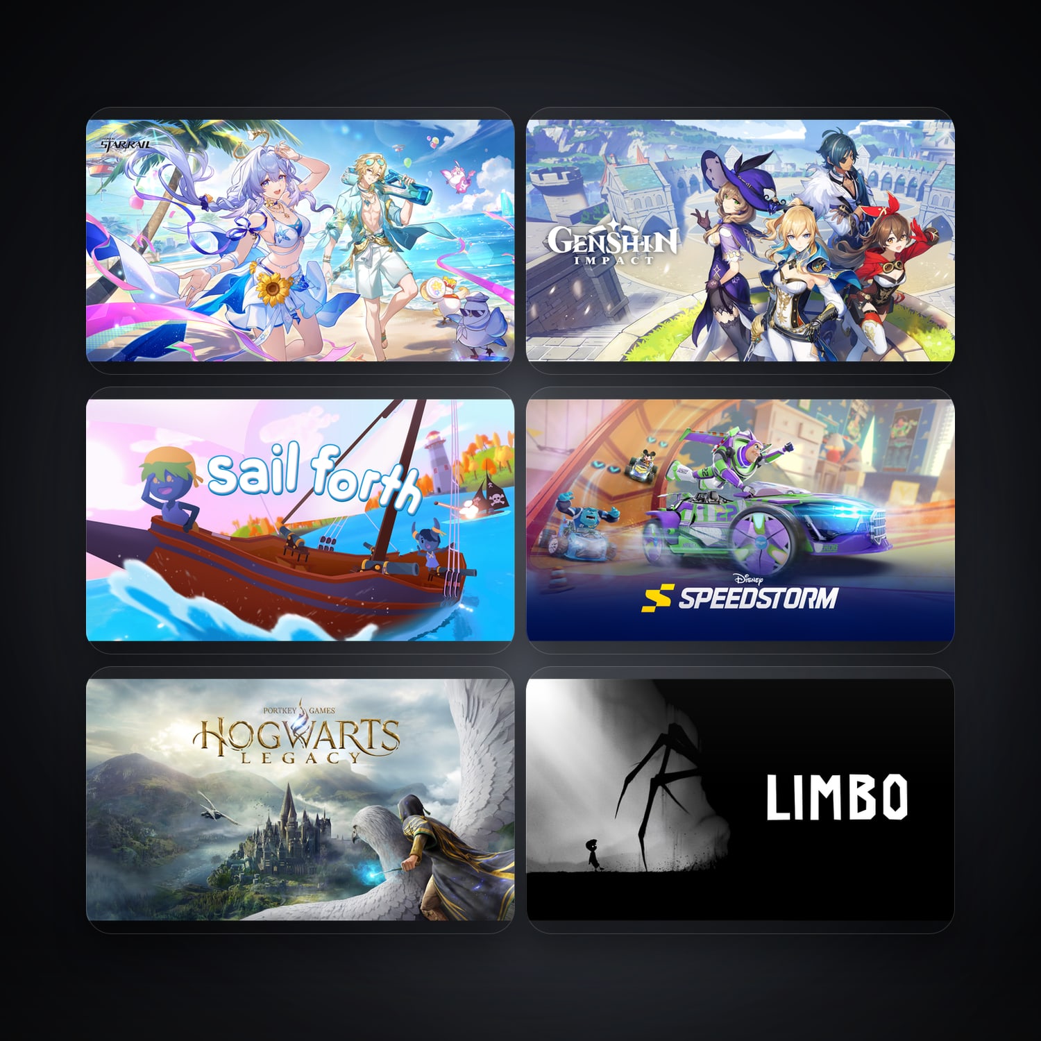 Epic Honkai: Star Rail + Genshin Impact — AR — 13 games — HabibiAccounts