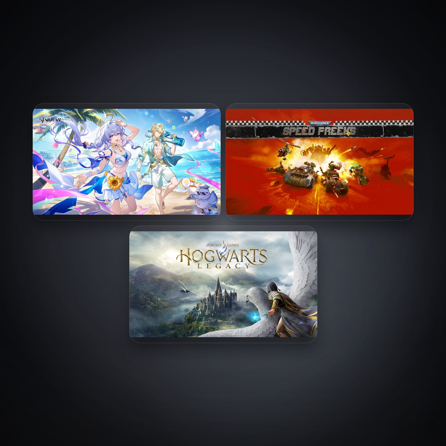 هالحساب إبك فيه Honkai: Star Rail وWarhammer 40K Speed Freeks، BR، 3 ألعاب — HabibiAccounts