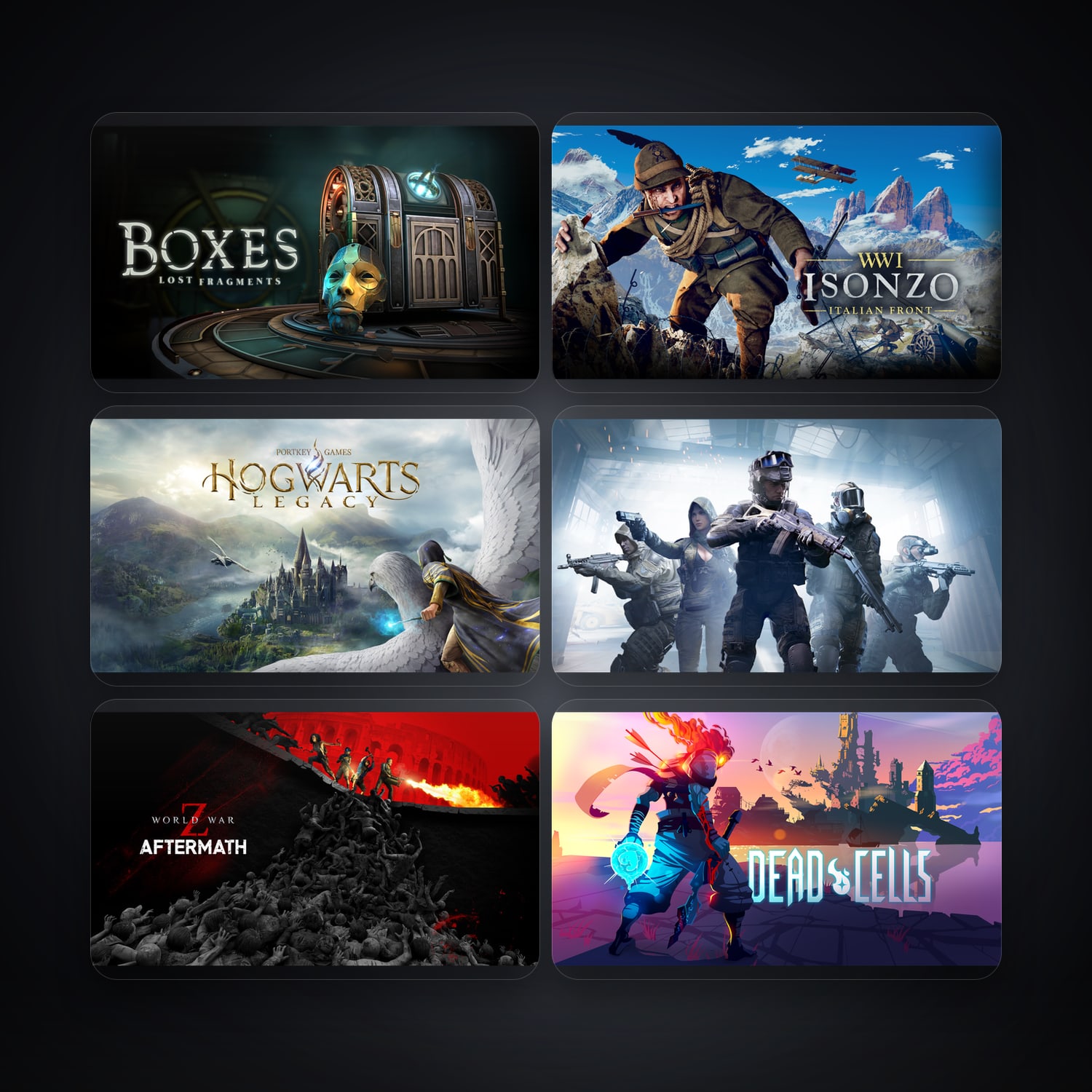 Epic Boxes: Lost Fragments + Isonzo — BR — 6 games — HabibiAccounts