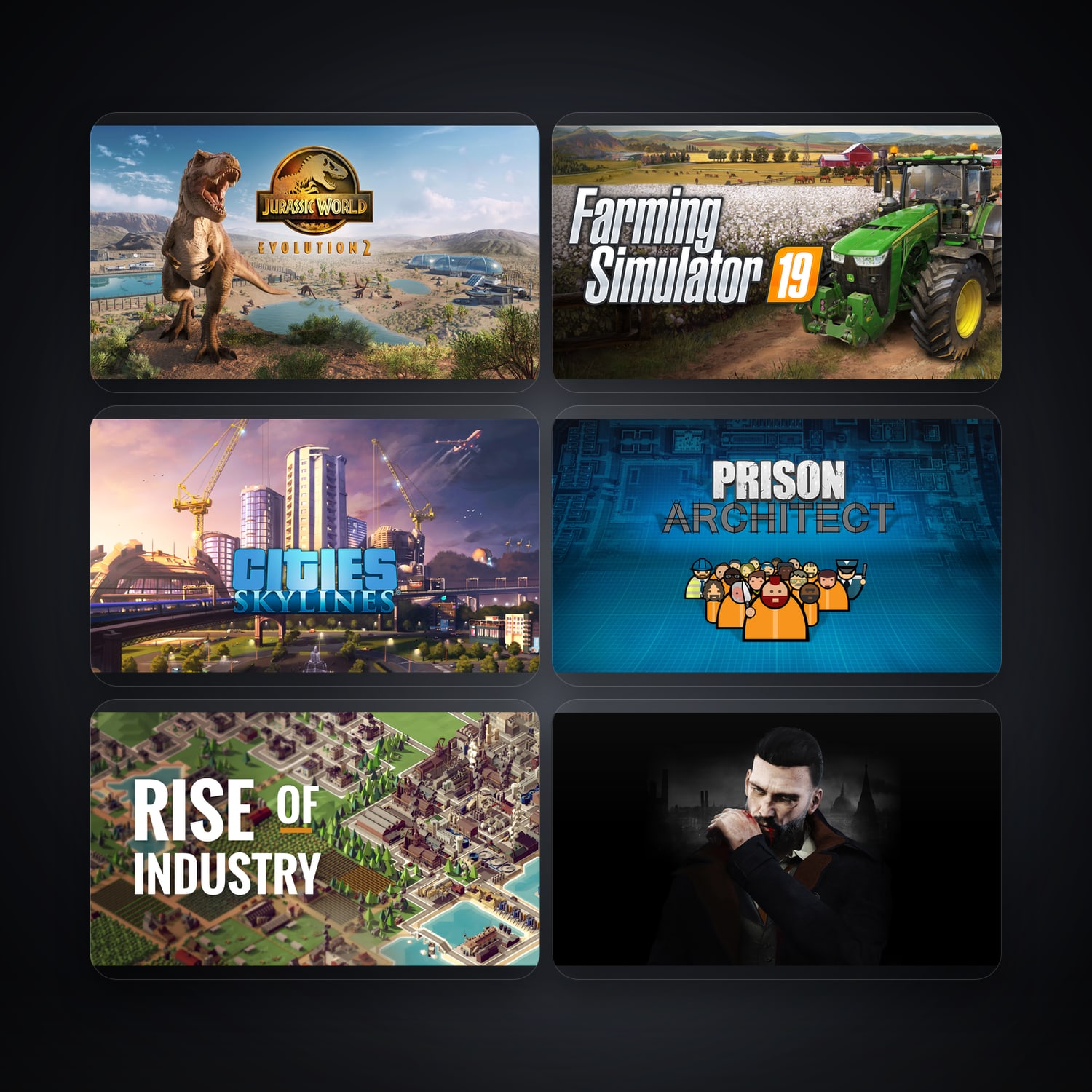 Epic Jurassic World Evolution 2 + Farming Simulator 19 — CH — 185 games — HabibiAccounts