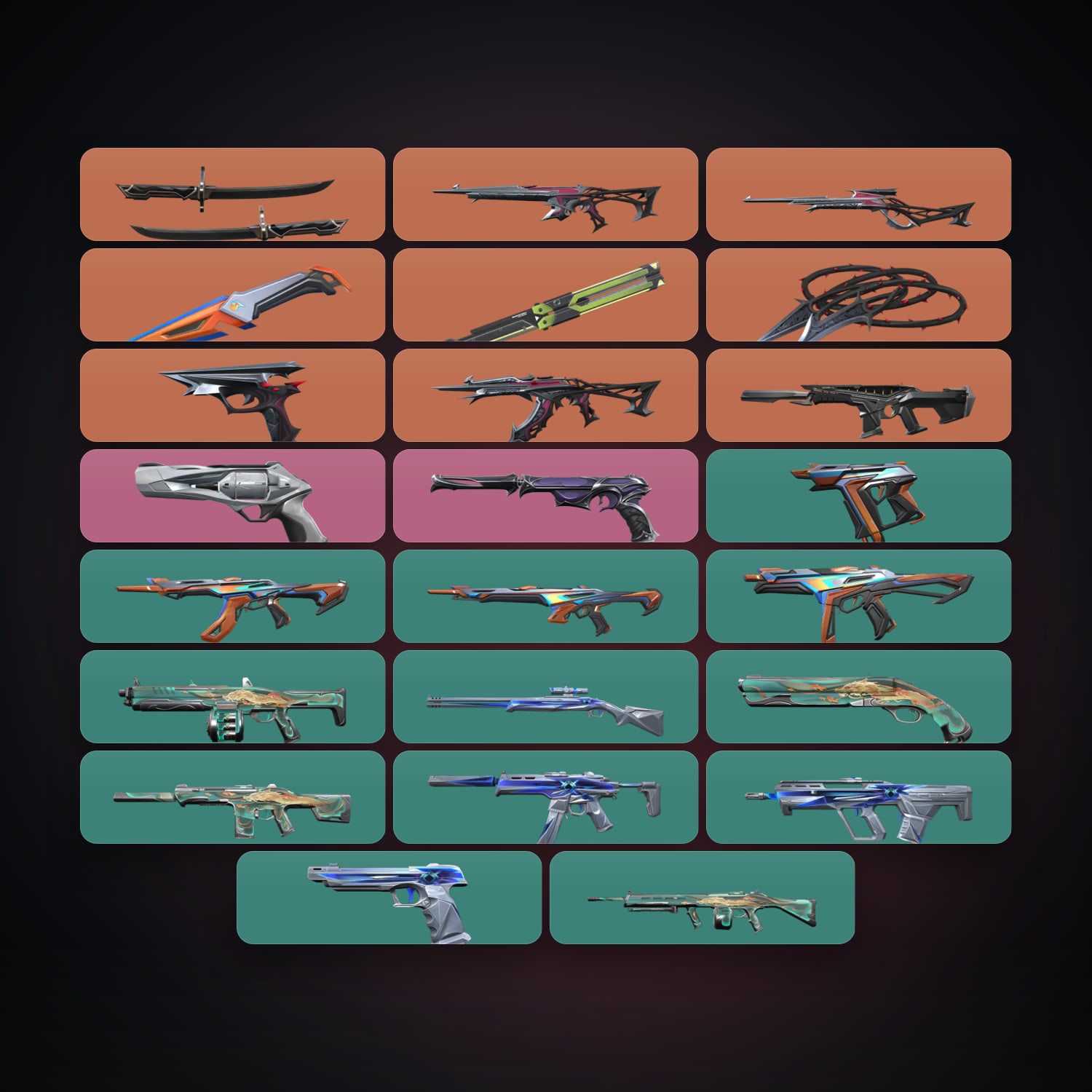 EU Silver 1 locker — 4 knives, 23 skins, lvl 44 — HabibiAccounts