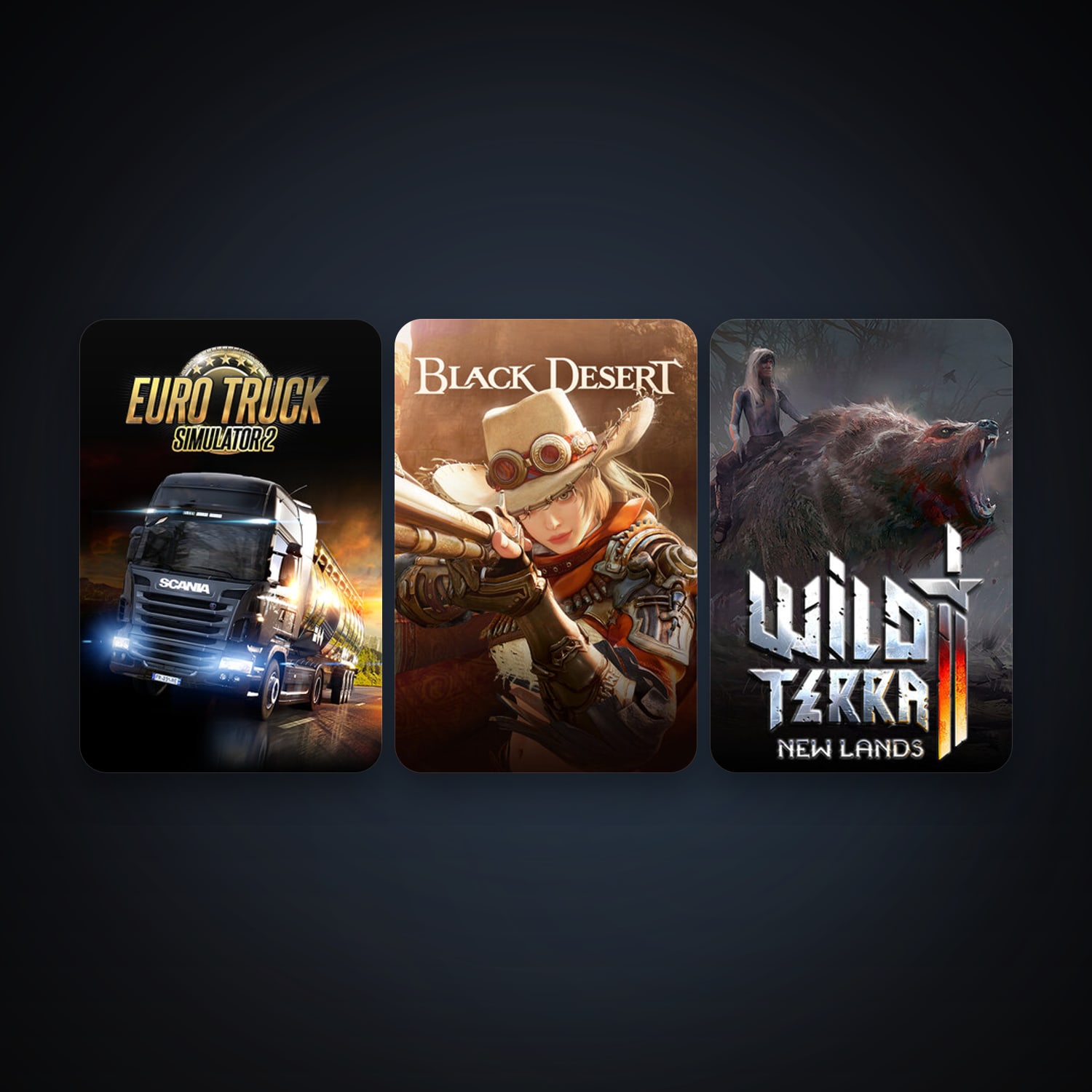 Euro Truck Simulator 2 + Black Desert Online, 4 games, clean — HabibiAccounts