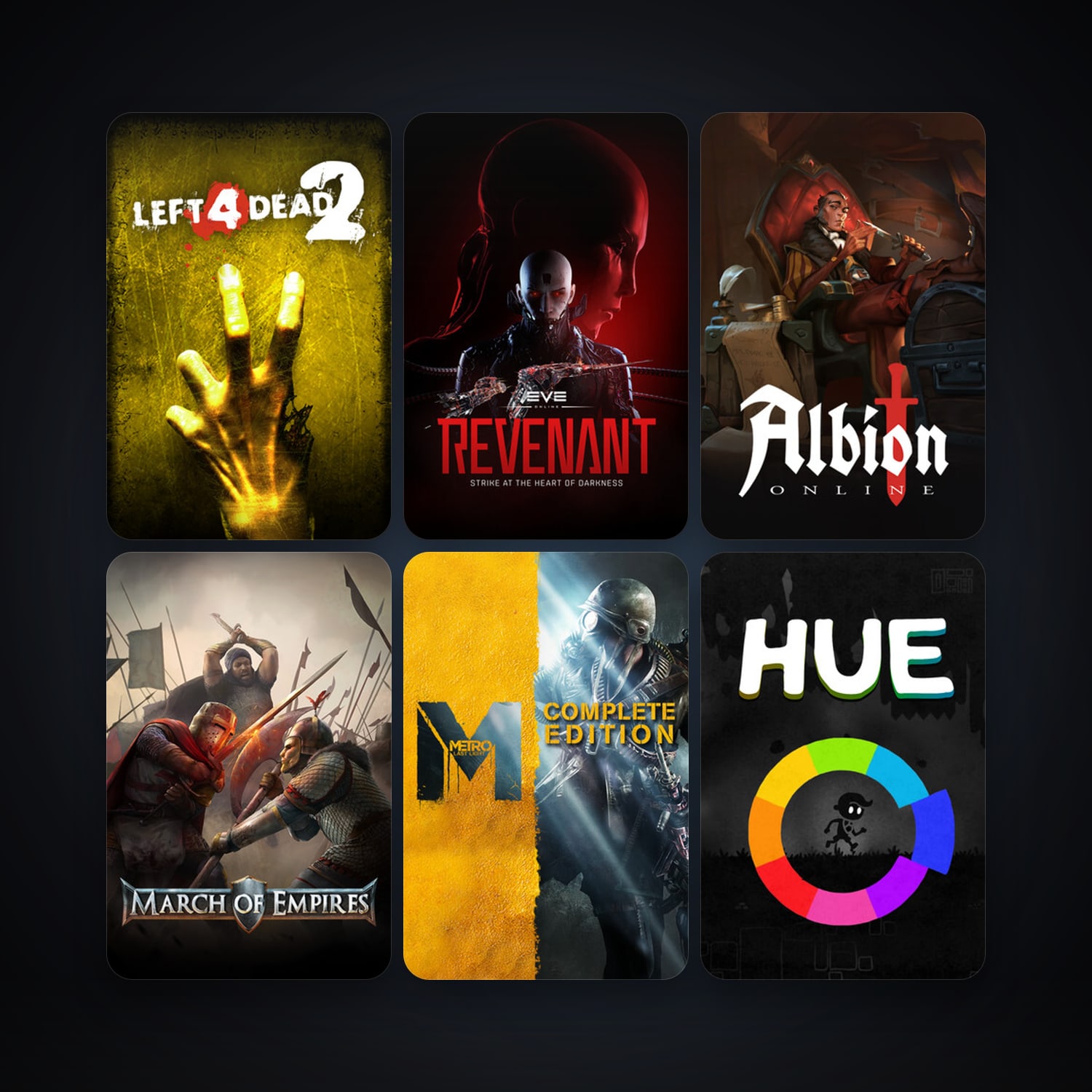 Left 4 Dead 2 + EVE Online, 10 games, clean — HabibiAccounts