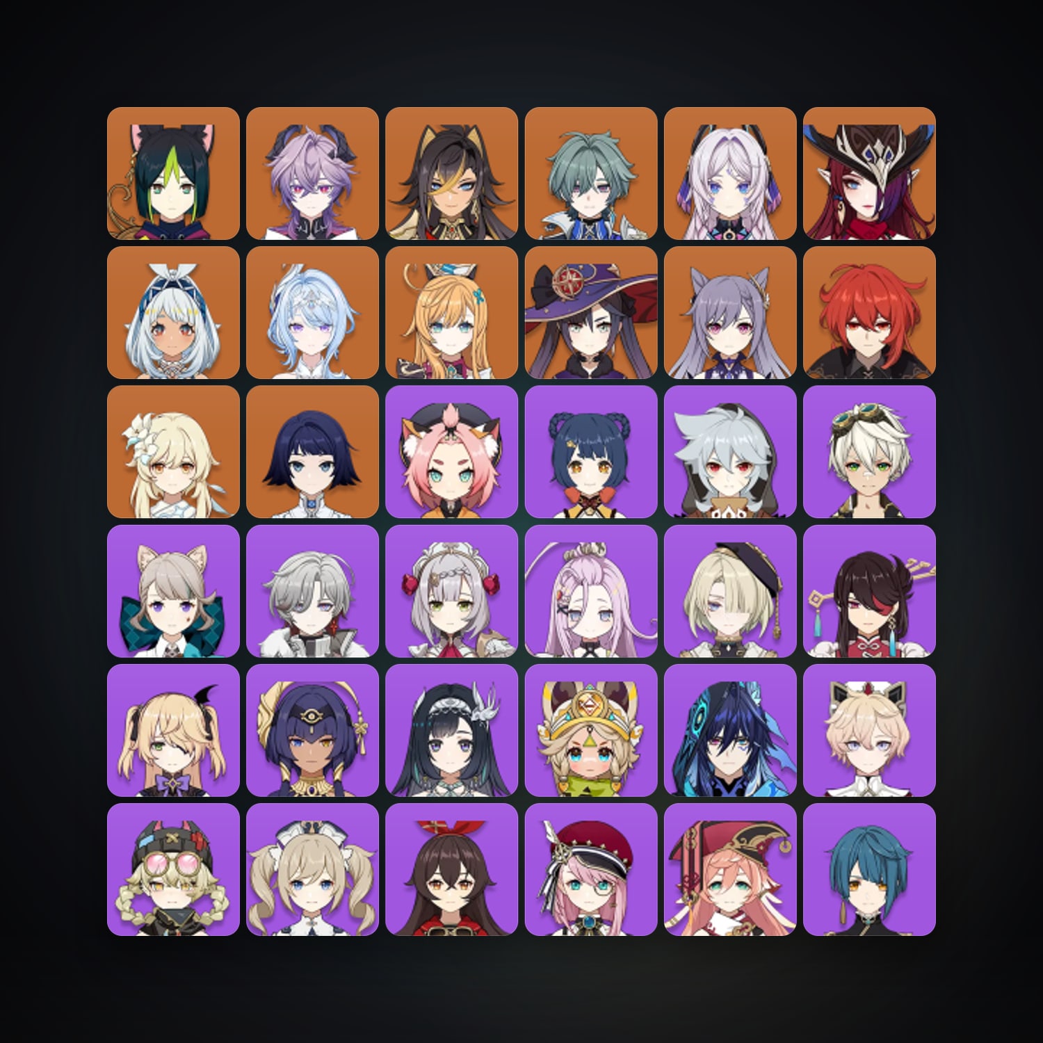 جينشن إمباكت | AR 57 | 54 شخصية | 12× 5★ — HabibiAccounts