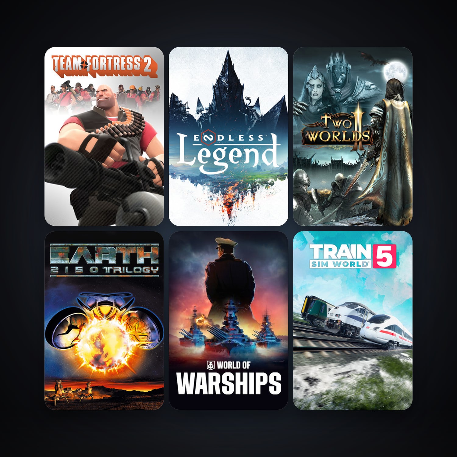 Team Fortress 2 + Two Worlds II HD, 134 games, Steam 12, clean — HabibiAccounts
