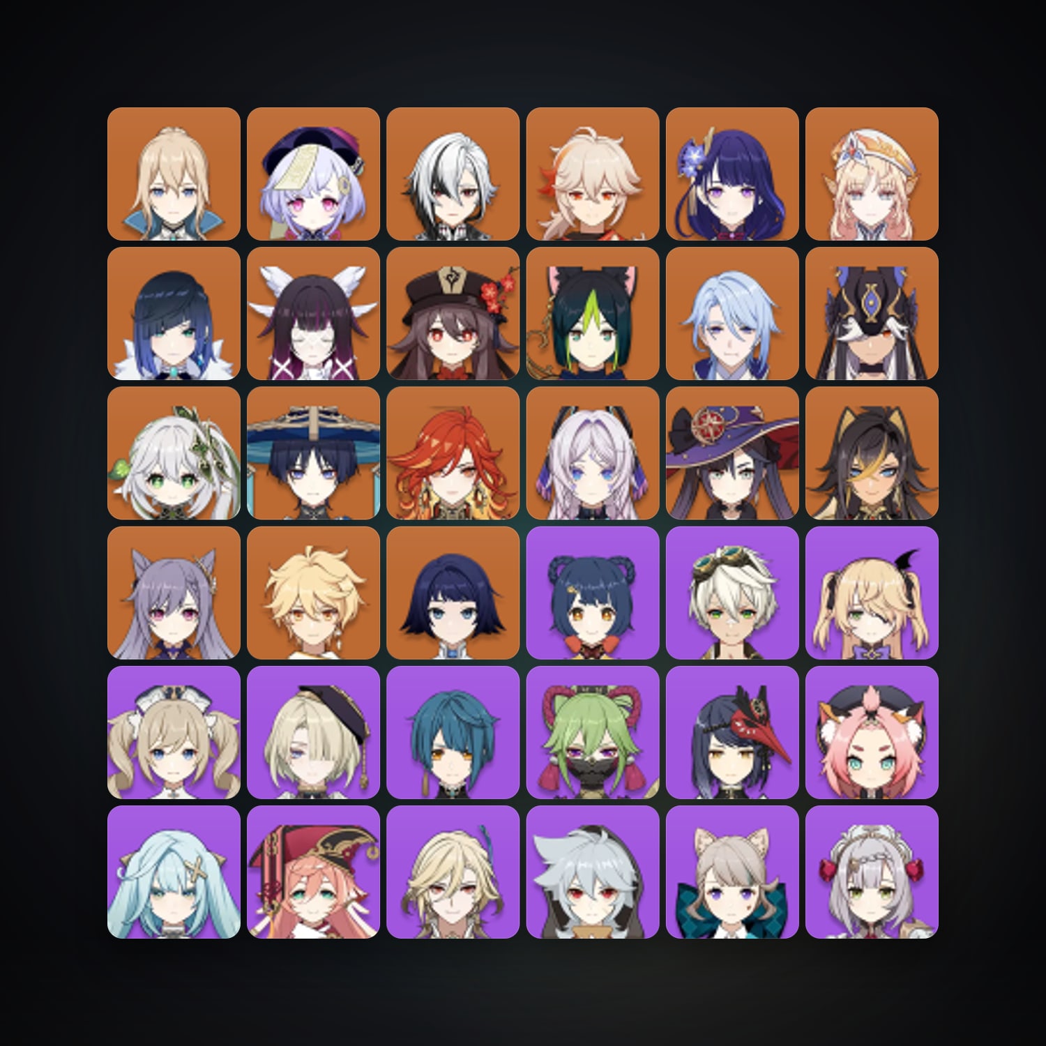 جينشن إمباكت | AR 60 | 69 شخصية | 19× 5★ — HabibiAccounts