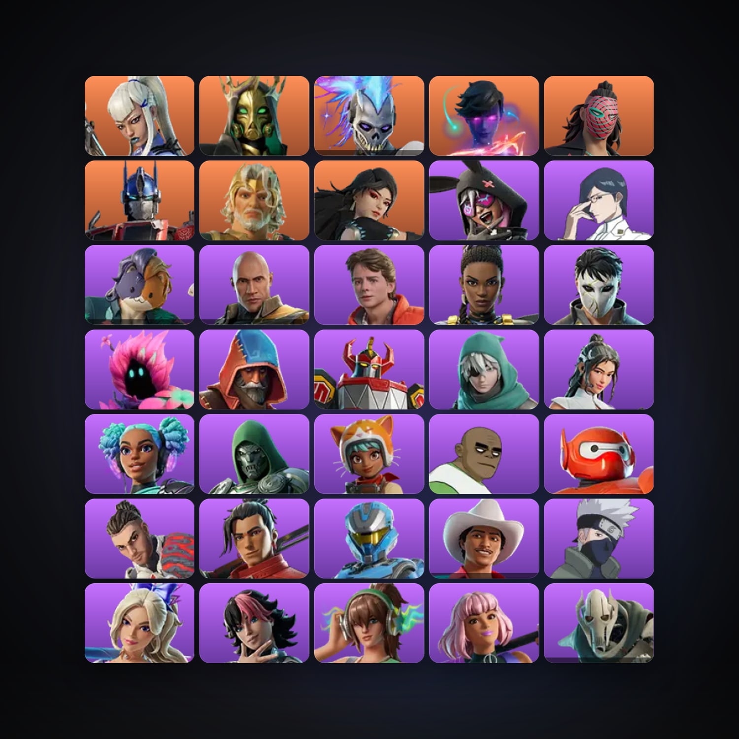 Fortnite locker — 176 skins — 700 V-Bucks — lvl 2981 — HabibiAccounts