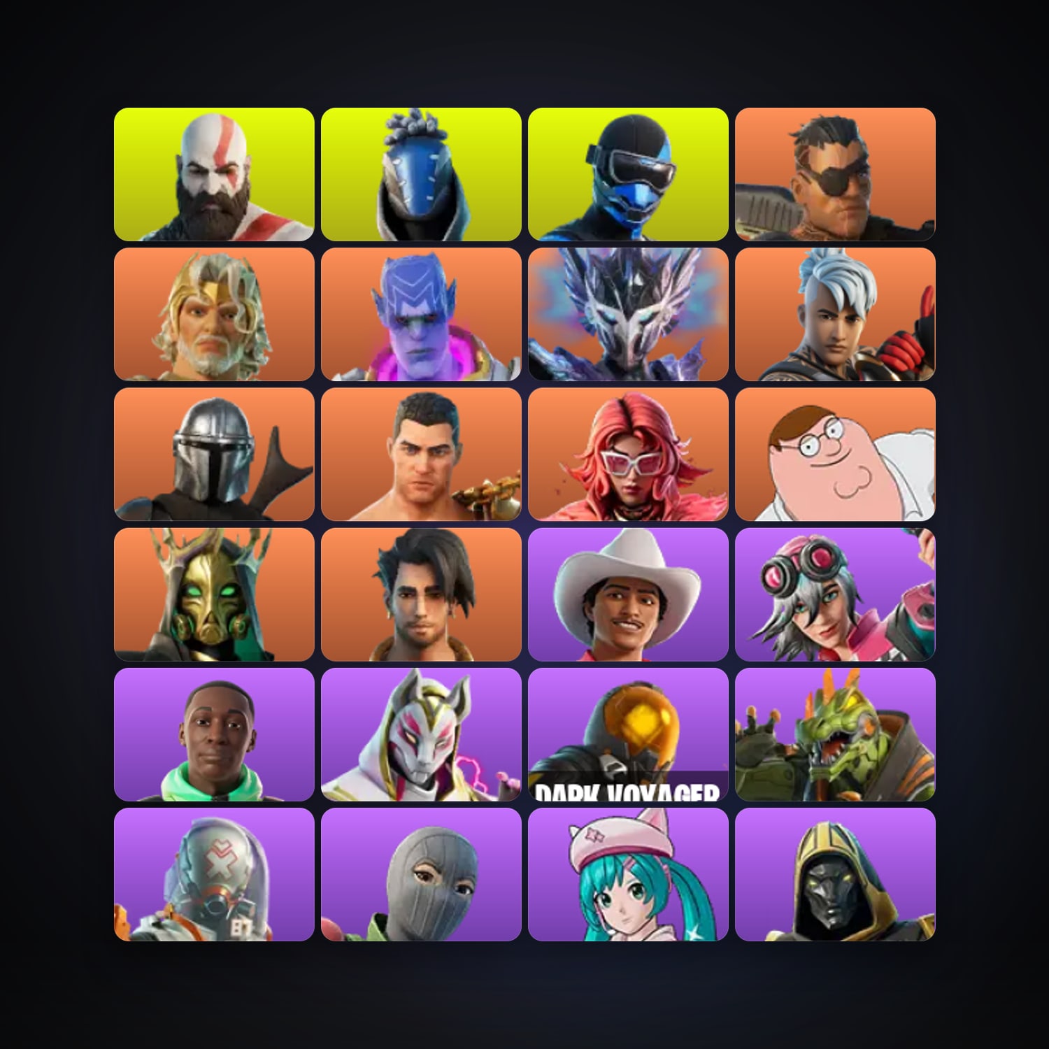 هالحساب فورتنايت، اللوكر مليان 220 سكن، 750 فيبوكس، لفل 3917، 266 فوز — HabibiAccounts