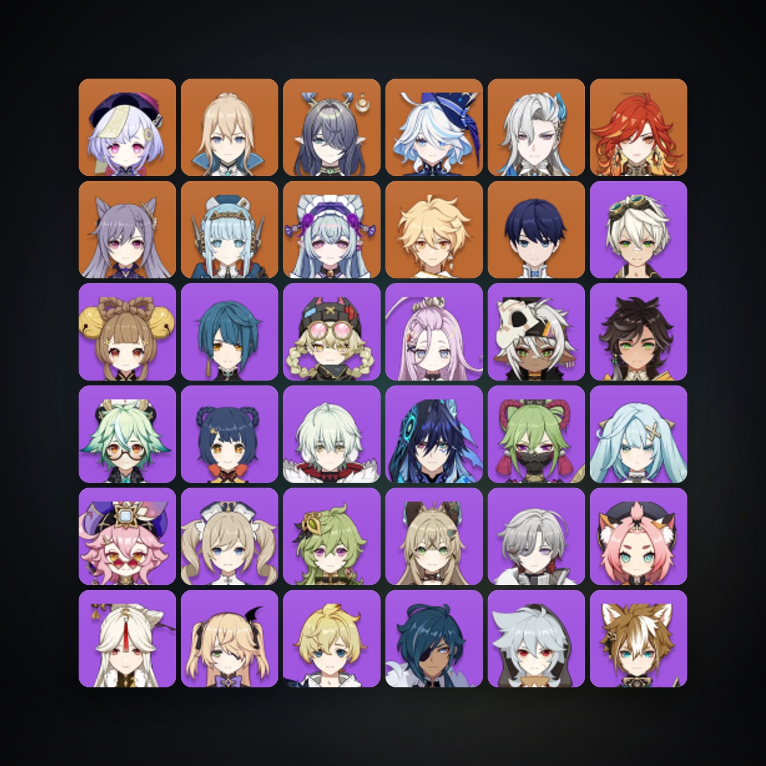 Genshin Impact | AR 56 | 50 Chars | 9× 5★ — Genshin / miHoYo Account — HabibiAccounts