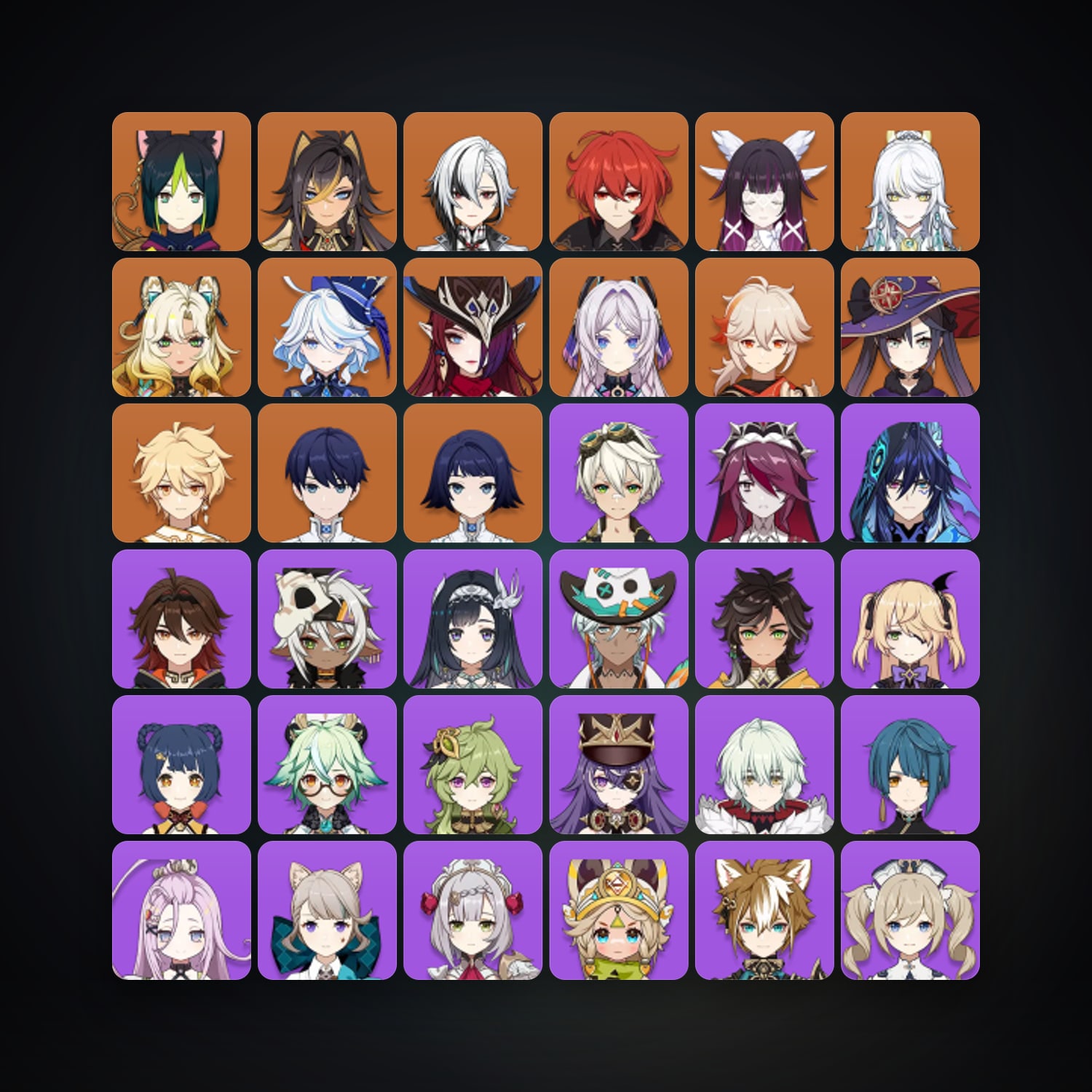 جينشن إمباكت | AR 57 | 54 شخصية | 12× 5★ — HabibiAccounts
