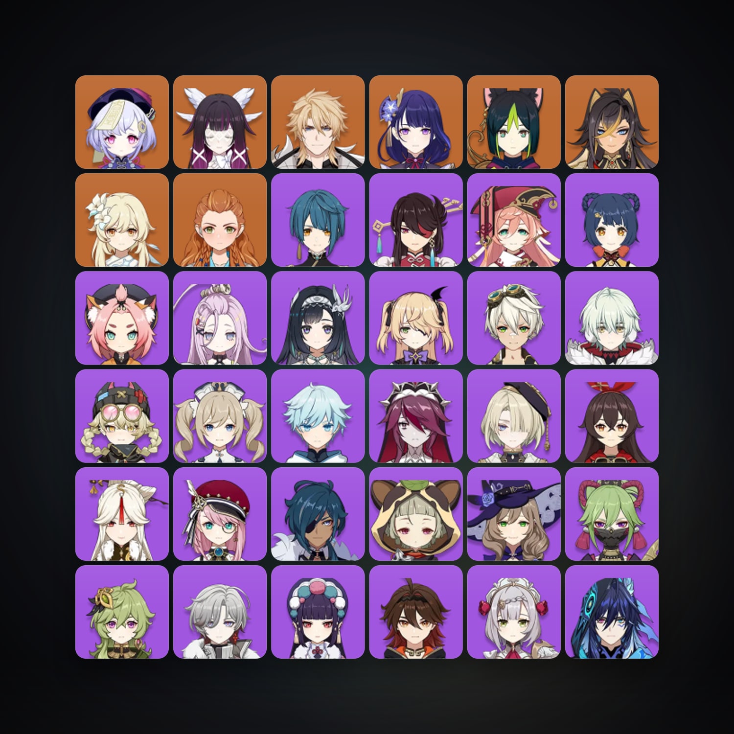 جينشن إمباكت | AR 52 | 40 شخصية | 6× 5★ — HabibiAccounts