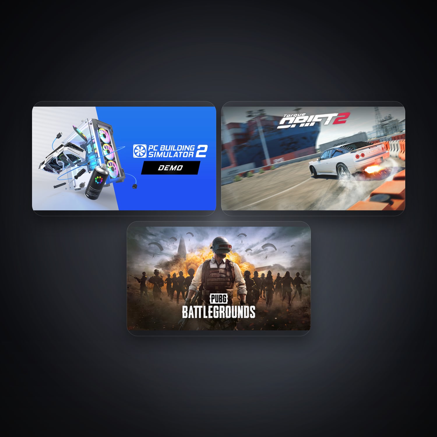 Epic PC Building Simulator 2 - Demo + Torque Drift 2 — PH — 3 games — HabibiAccounts