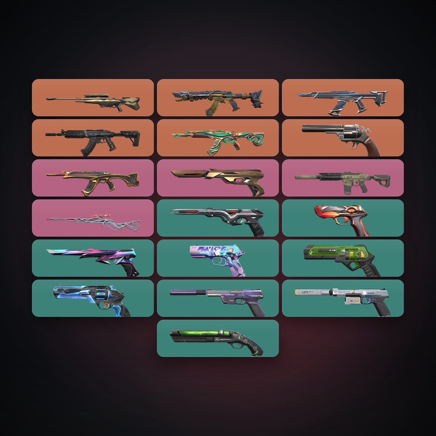 AP Bronze 1 locker — 19 skins, lvl 148 — HabibiAccounts