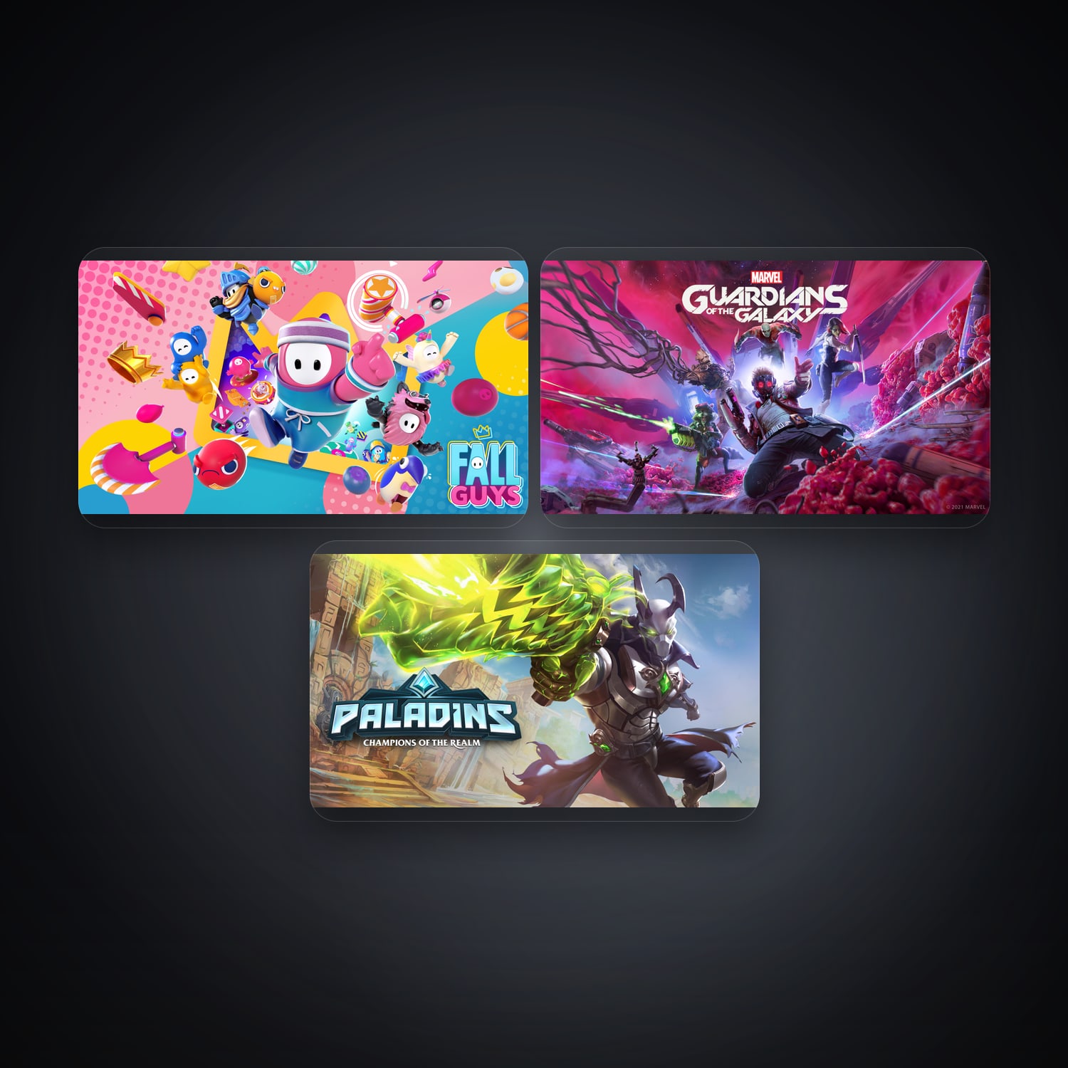 Epic Fall Guys + Marvel's Guardians of the Galaxy — SD — 3 games — HabibiAccounts