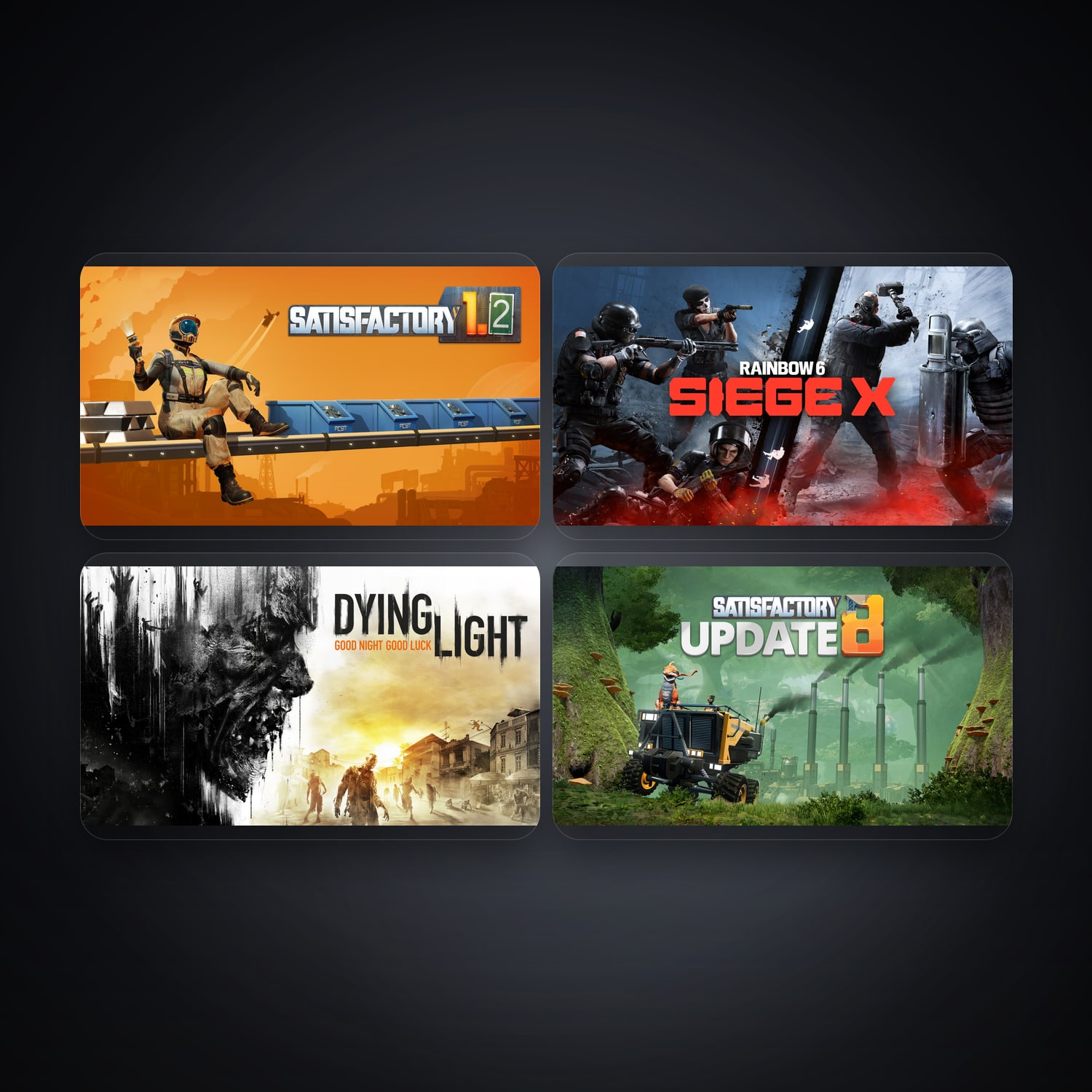 Epic Satisfactory Early Access + Tom Clancy’s Rainbow Six Siege — HK — 5 games — HabibiAccounts