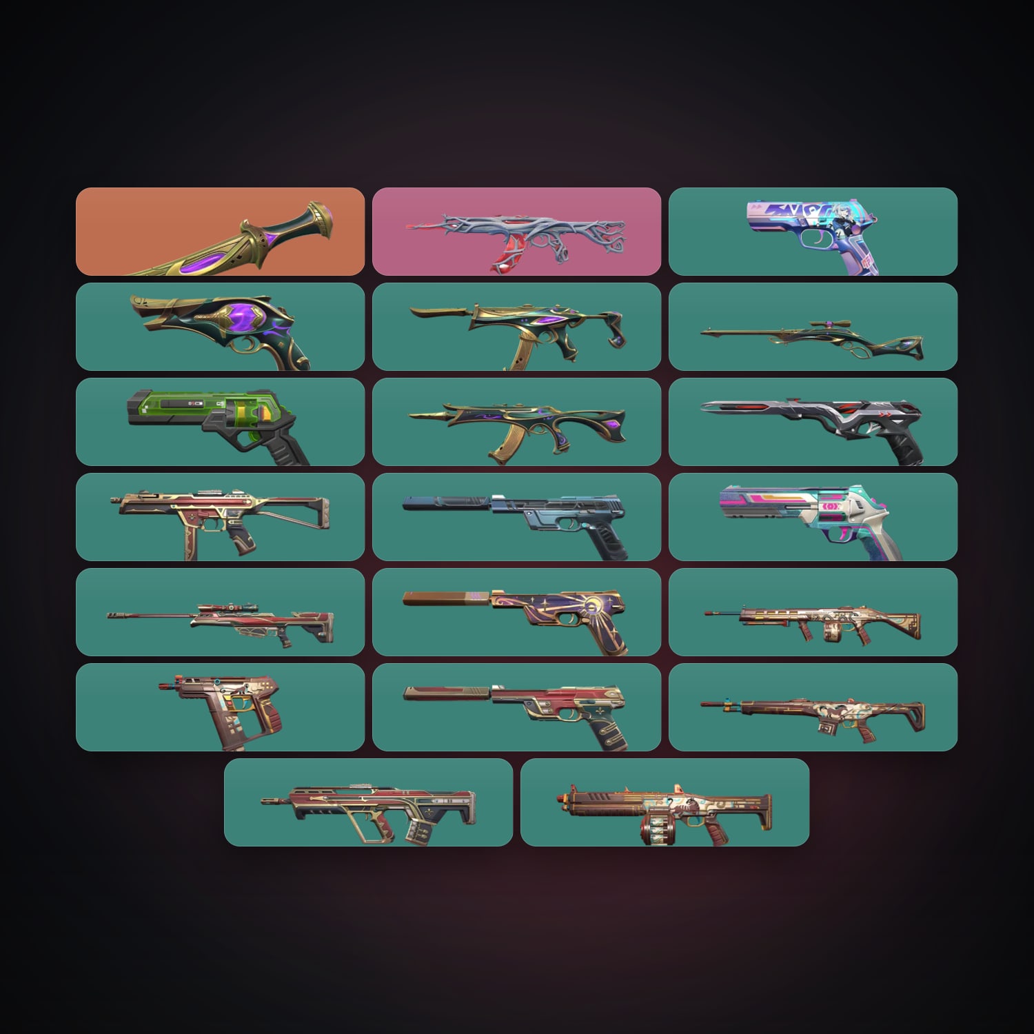 BR Silver 2 locker — 1 knives, 22 skins, lvl 273 — HabibiAccounts