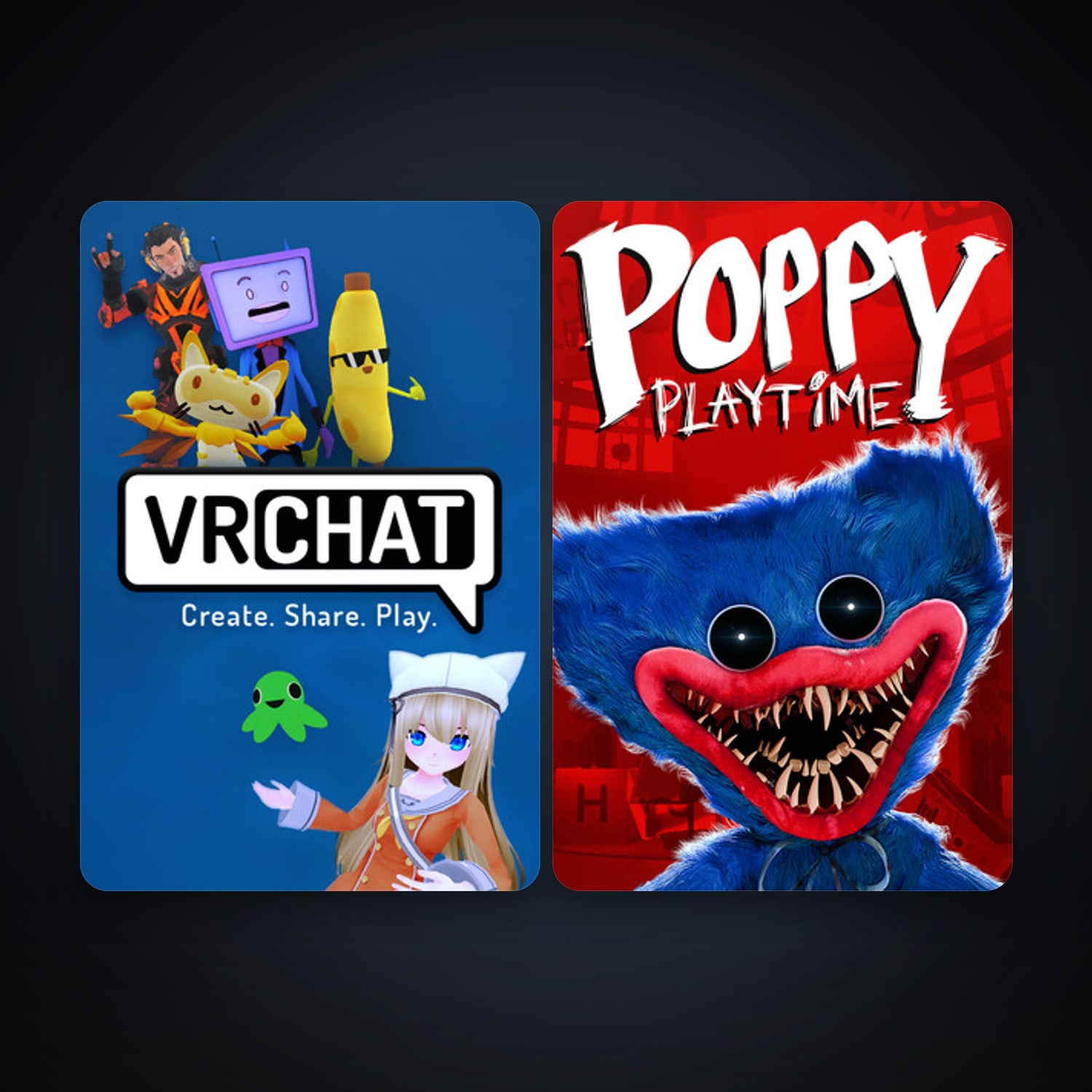 VRChat + Poppy Playtime, 6 games, clean — HabibiAccounts