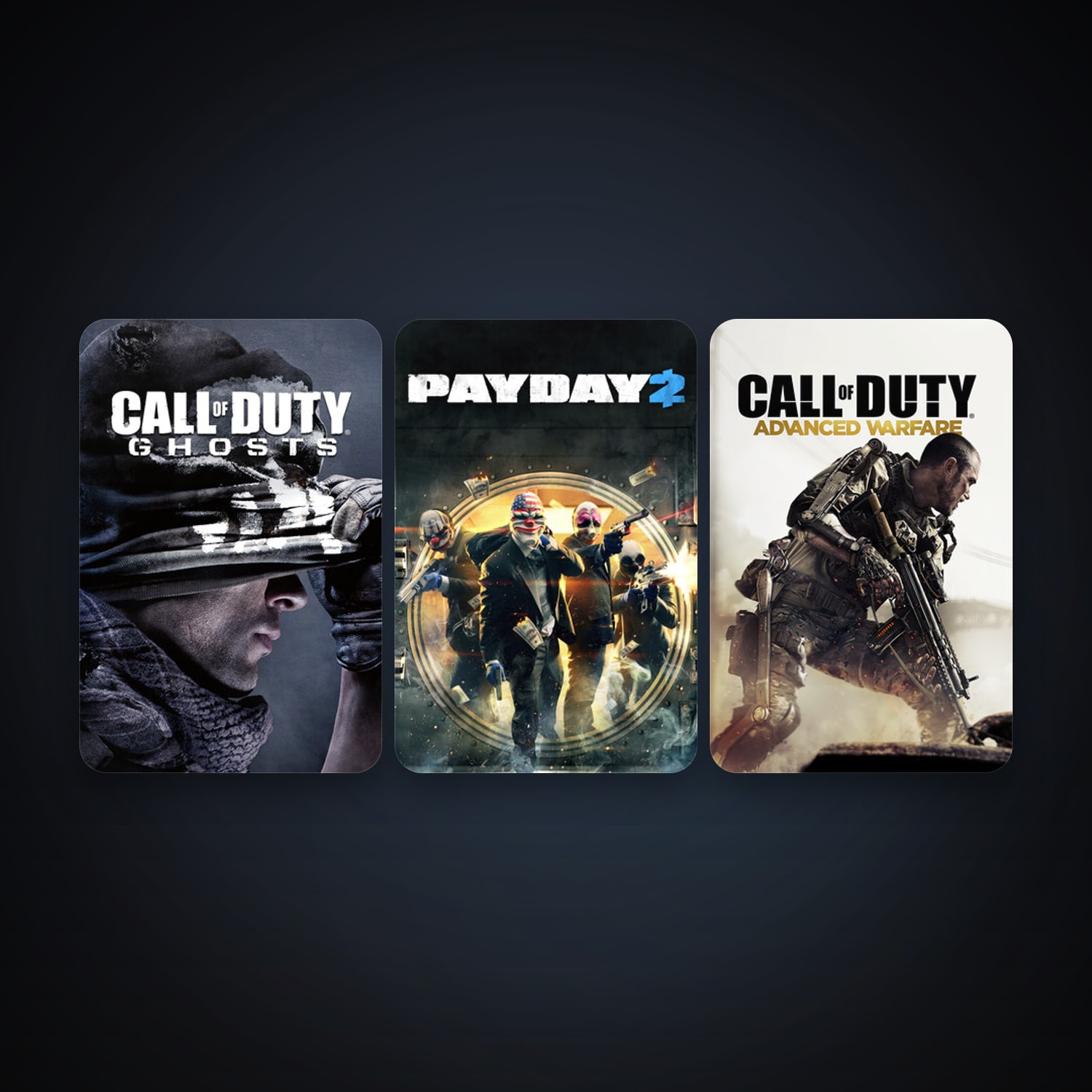 Call of Duty: Ghosts + Call of Duty: Advanced Warfare, 6 games, clean — HabibiAccounts