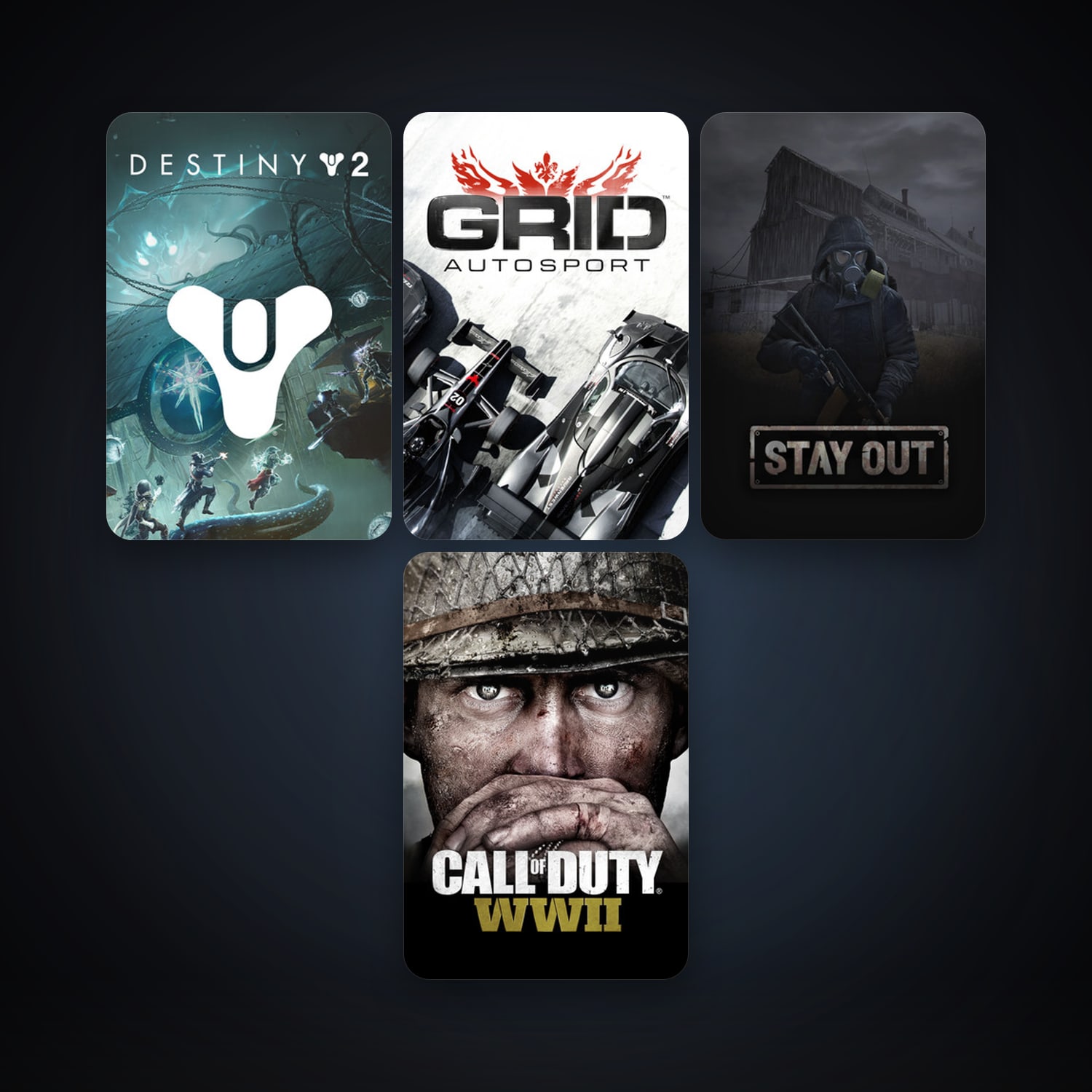 GRID Autosport + Call of Duty: WWII, 6 games, clean — HabibiAccounts