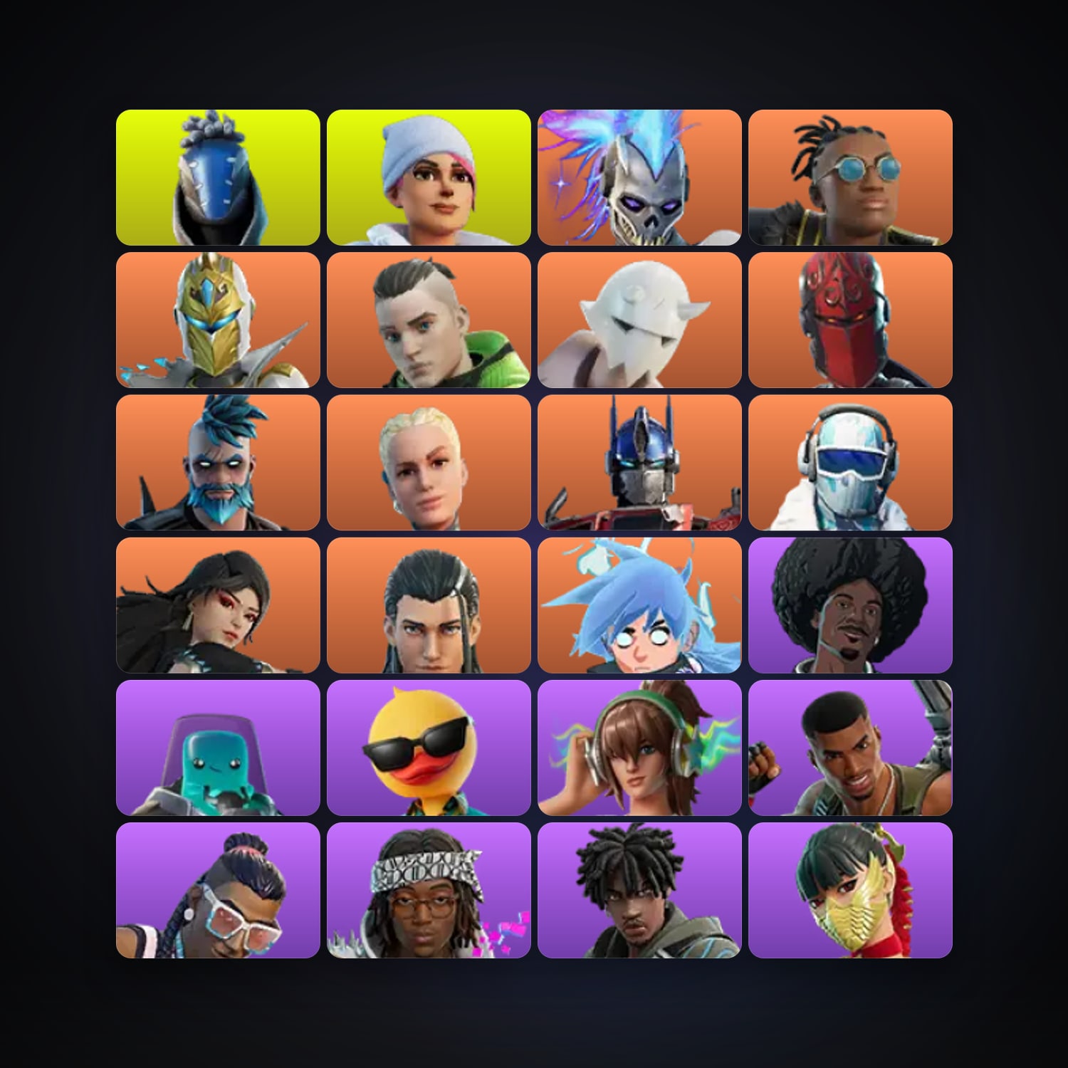 Fortnite locker — 189 skins — 800 V-Bucks — lvl 2981 — HabibiAccounts