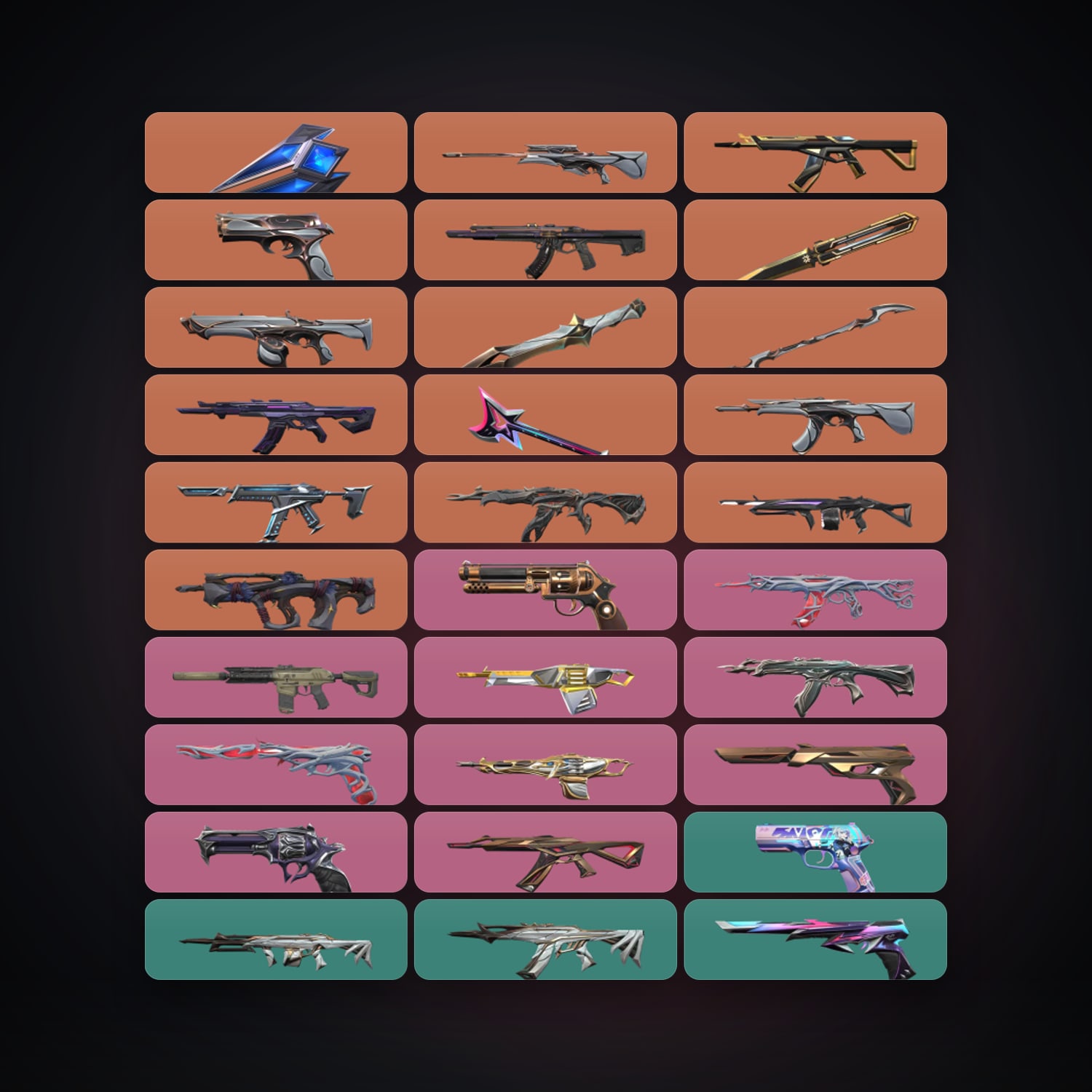 AP Gold 1 locker — 5 knives, 79 skins, lvl 189 — HabibiAccounts
